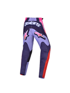 Alpinestars 2027 Youth Fluid Hunt Pants, purple and pink motocross pants with rear Astars branding and sport fit.
