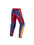 Alpinestars Youth Fluid Hunt Pants and Gear Set, Motocross Racing Gear, Red and Graystone, 600D Polyfabric, Rear View.