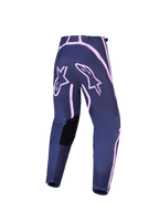 Alpinestars Stella Fluid Apex V2 Women's Motocross Pants, Graystone and Pink, back view with reinforced seat panels.