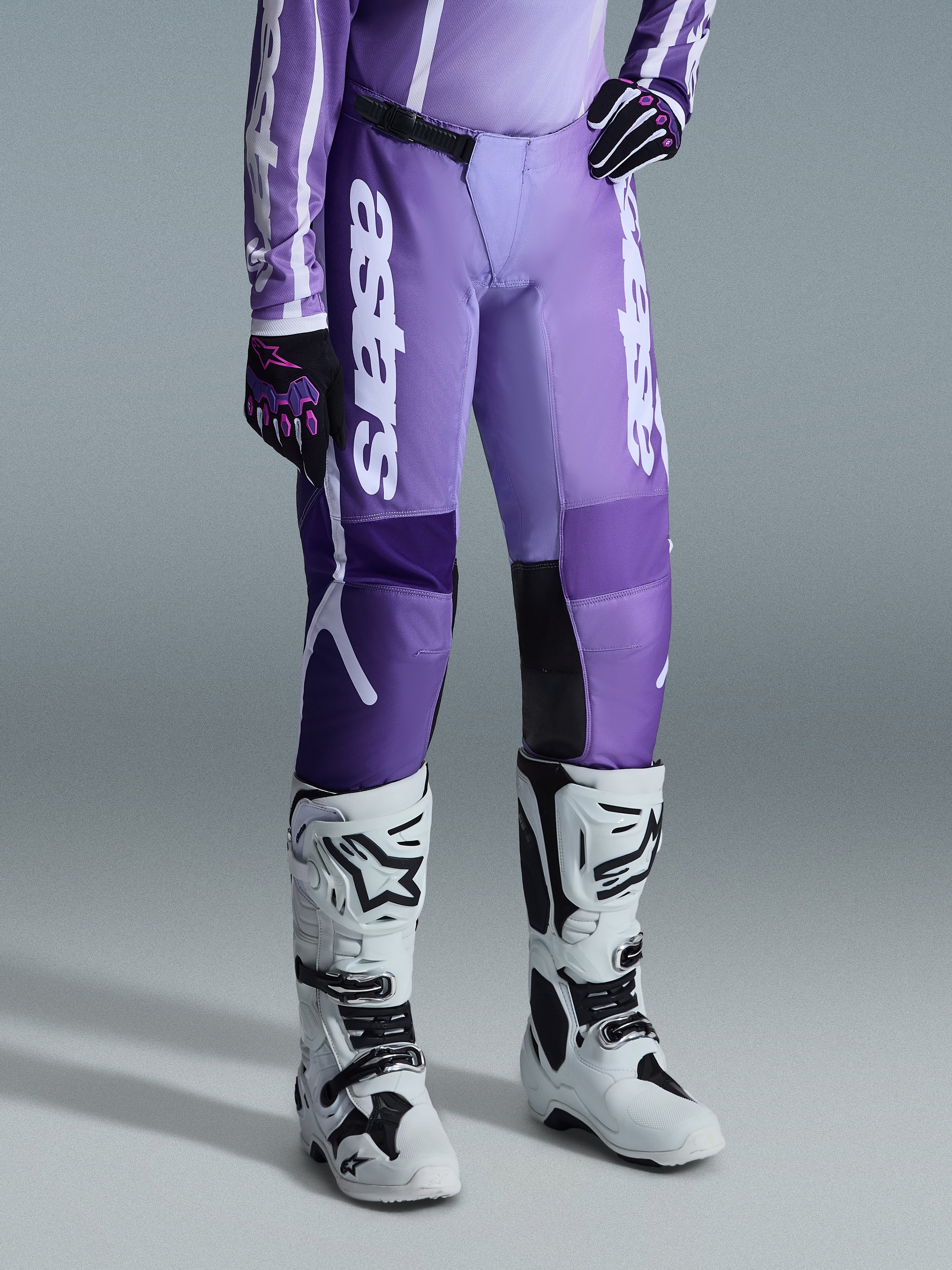 2026 Woman Stella Fluid Apex - White MX Pants | Alpinestars®