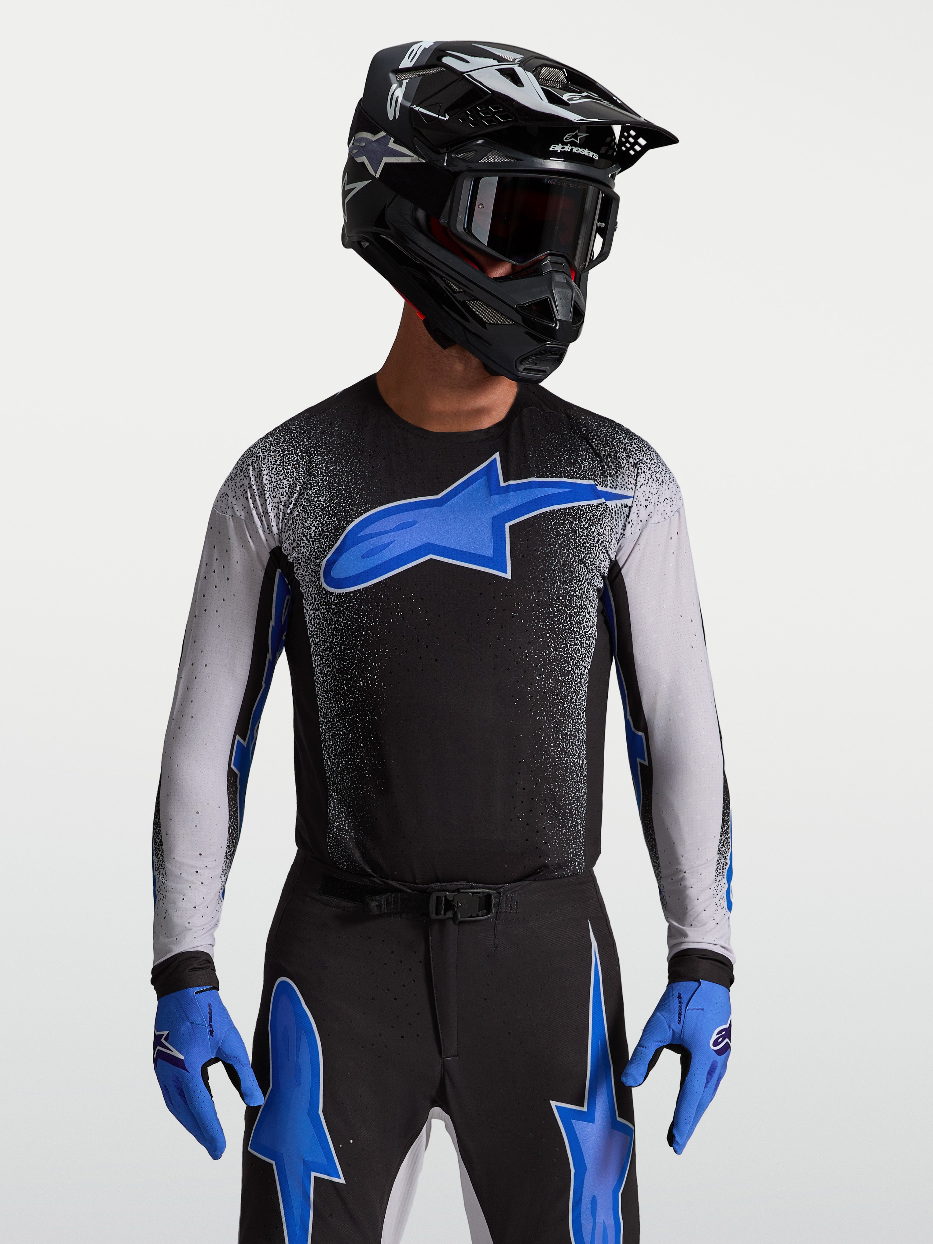 Supertech Hiten AFD - Black MX Jersey | Alpinestars®