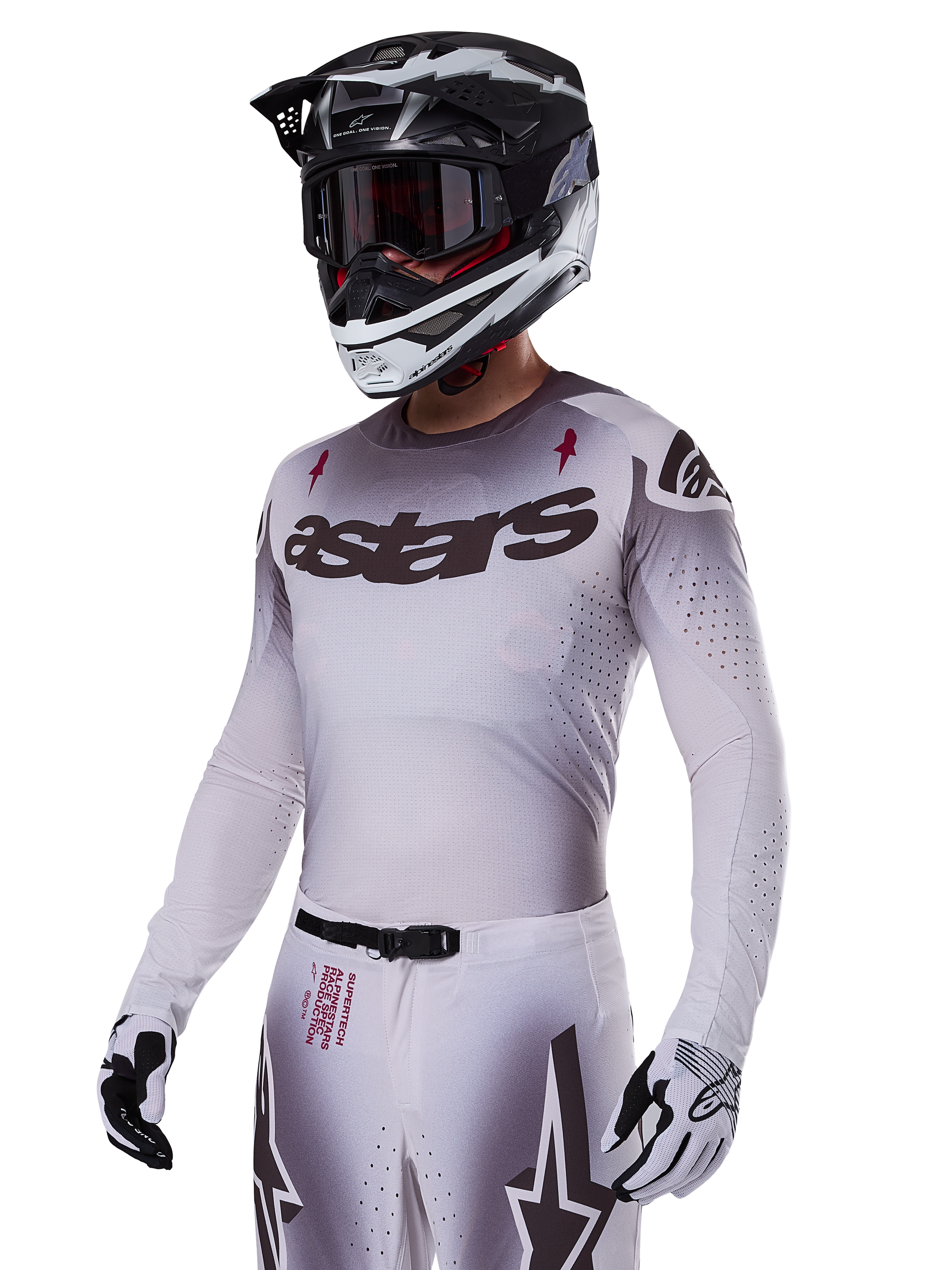 2025 Supertech Maker Jersey - SILVER MOTOCROSS Jerseys 2025 Supertech Maker Jersey - SILVER MOTOCROSS Jerseys