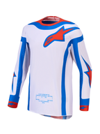 Alpinestars Supertech Vesta Jersey and Gear Set, men's MX racing jersey in light lilac and red with an athletic fit.