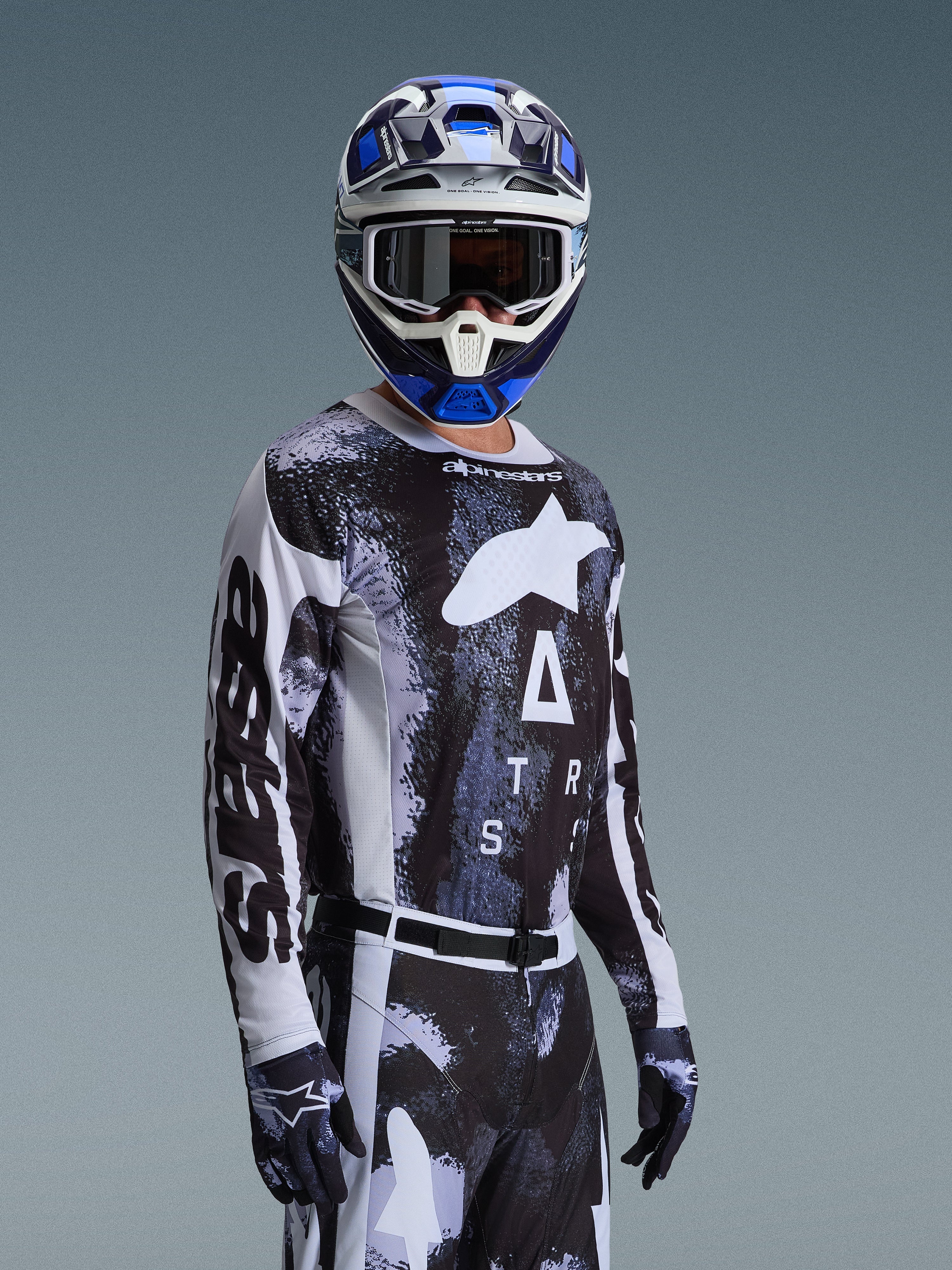 5351 pourlesfemmes ナイロンライダースパーカー　切替デザイン 2026 Racer Lahnd - Black MX Jersey | Alpinestars®