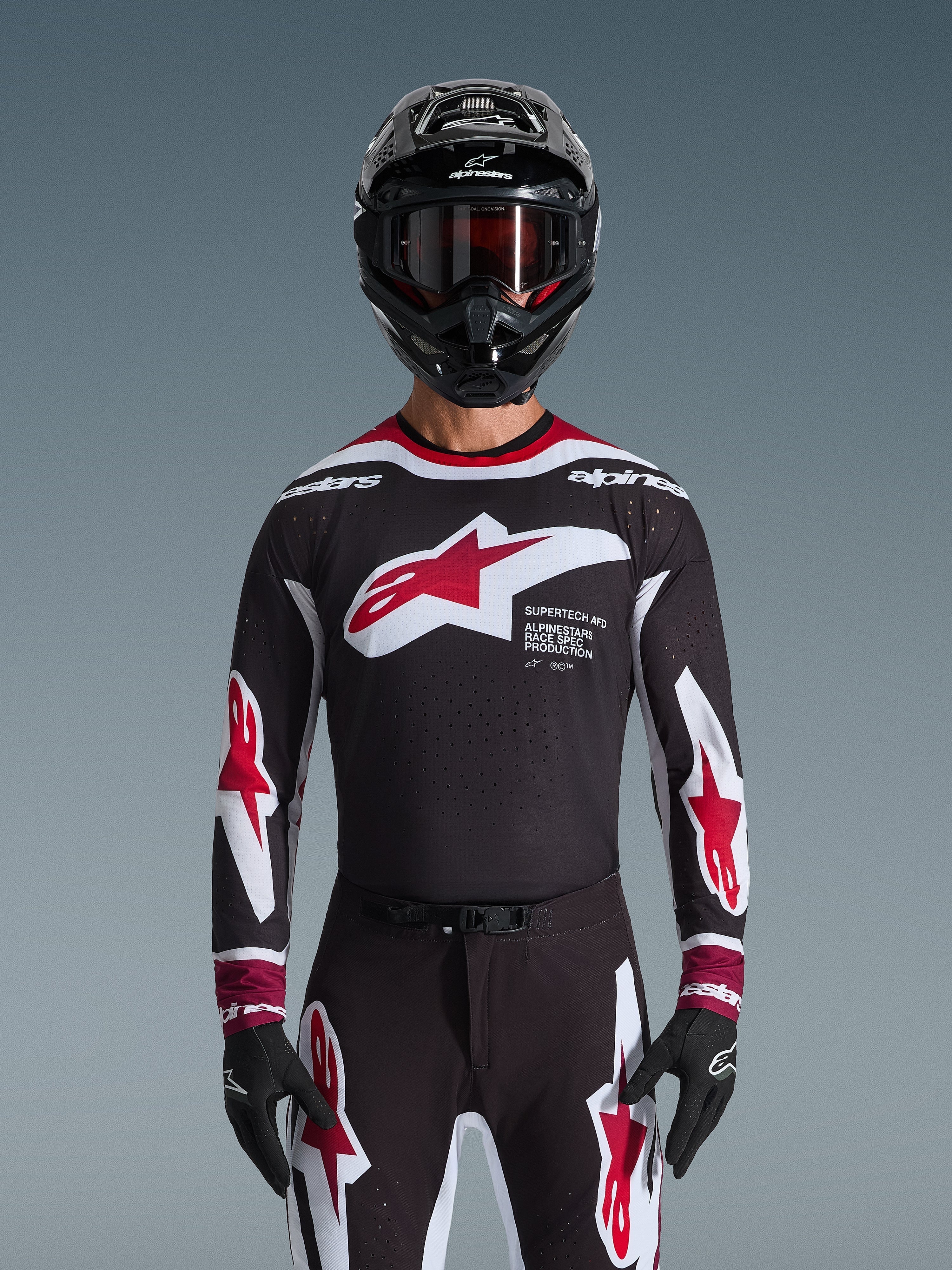 【新品未使用】 dvelp 総柄シャツ M スパイダー 2026 Supertech AFD Vista - Black MX Jersey | Alpinestars®