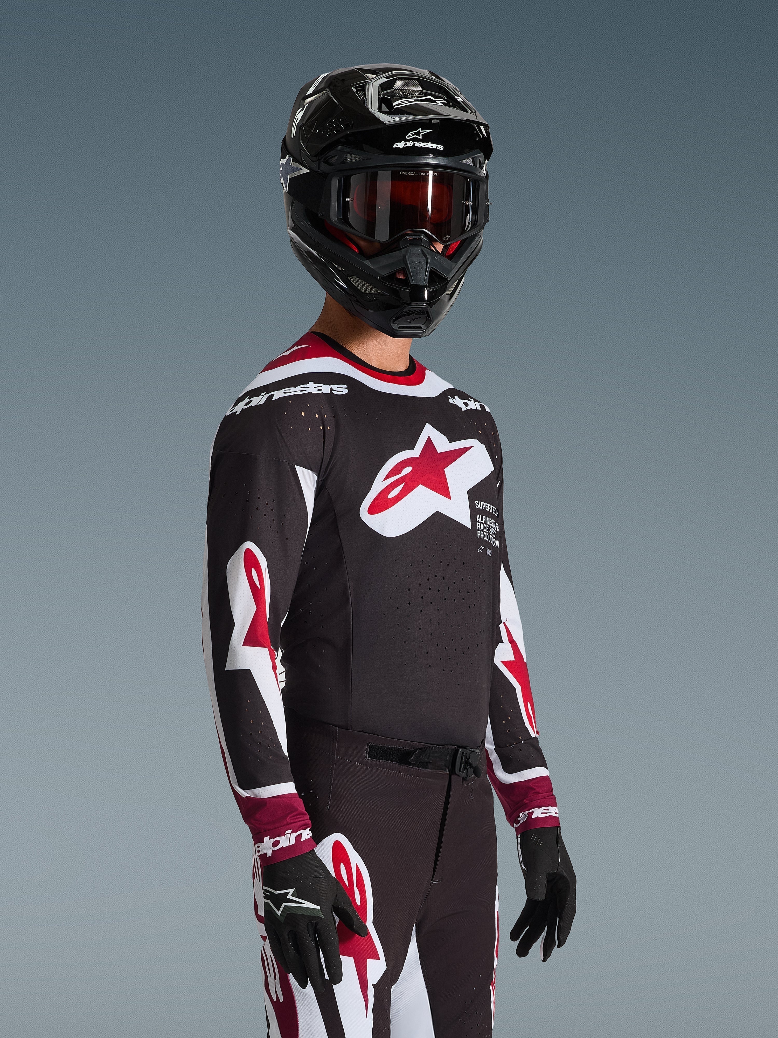 2026 Supertech AFD Vista - Black MX Jersey | Alpinestars®