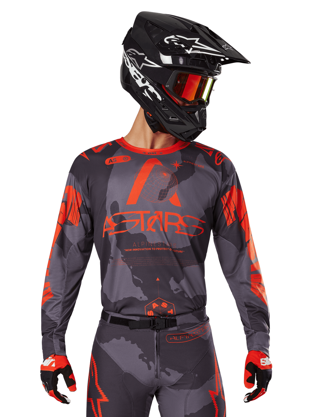 2025 Racer Hollow - Gray MX Jersey | Alpinestars®