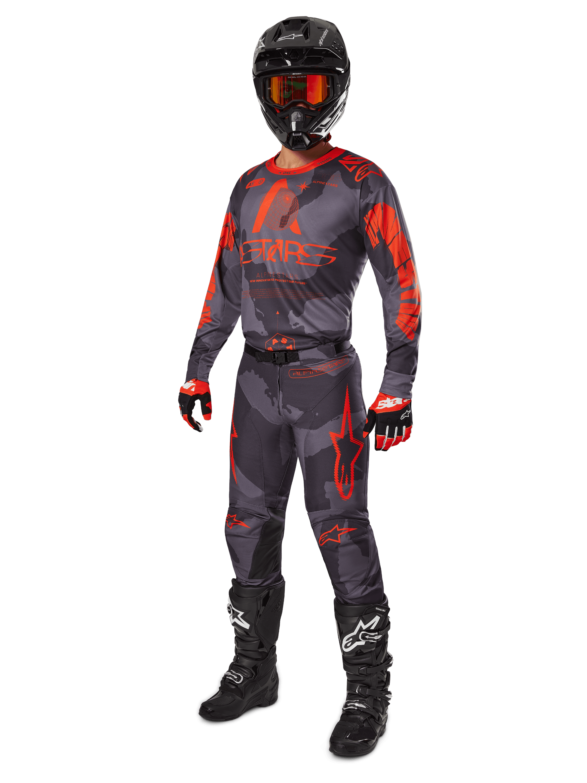 2025 Racer Hollow - Red MX Gear Set | Alpinestars® 2025 Racer Hollow - Red MX Gear Set | Alpinestars®