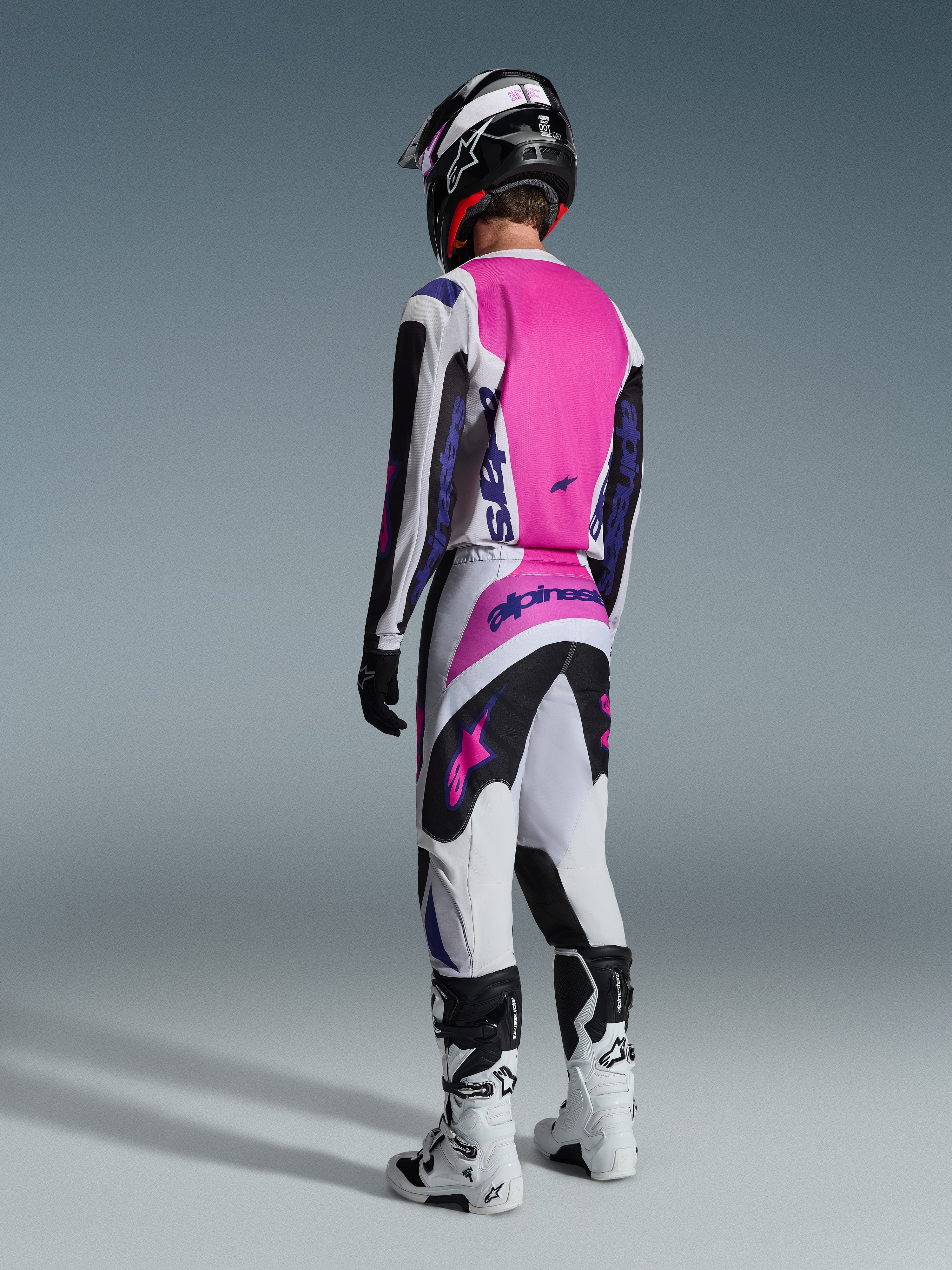 2026 Fluid Grid - Black MX Jersey | Alpinestars®