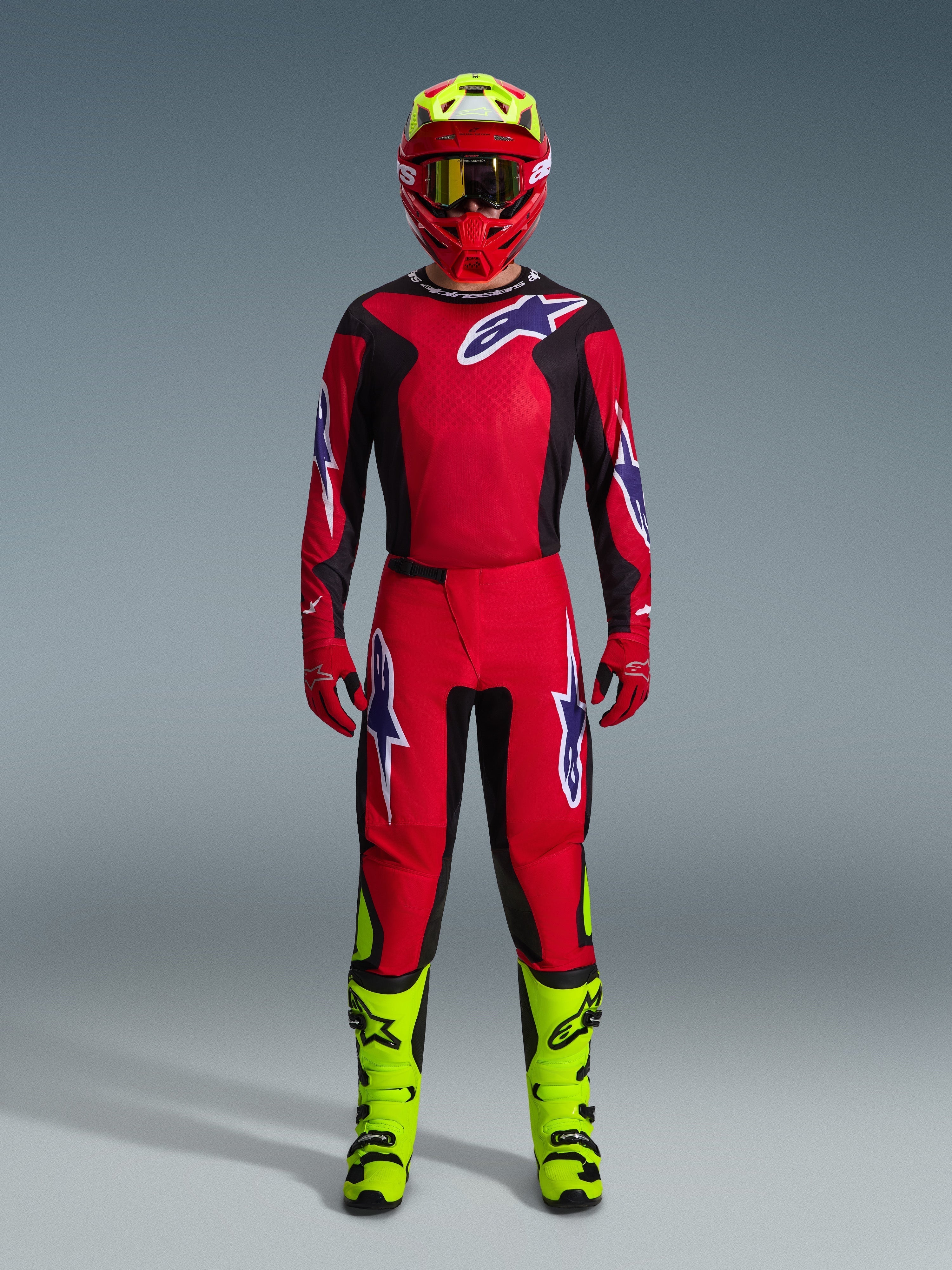2026 Fluid Grid - Red MX Jersey | Alpinestars®