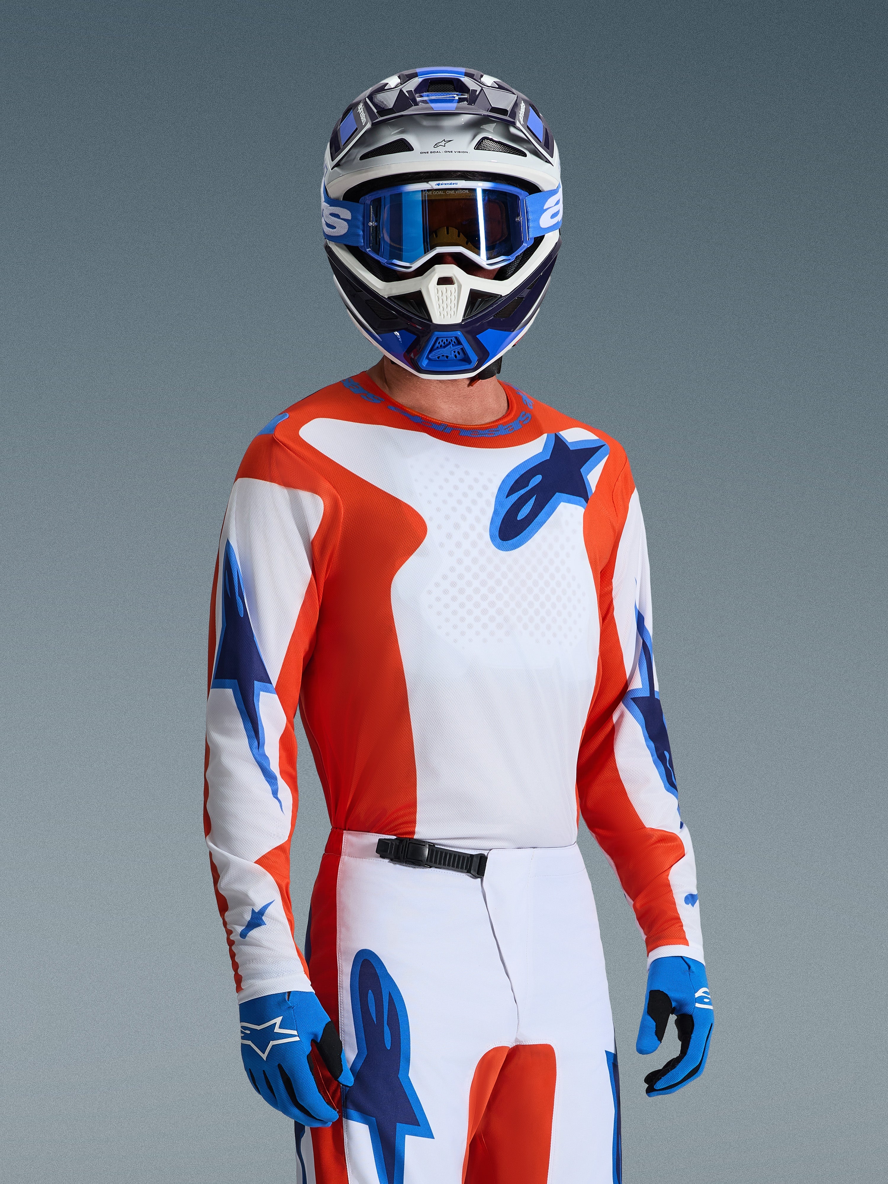 2026 Fluid Grid - Orange MX Jersey | Alpinestars®