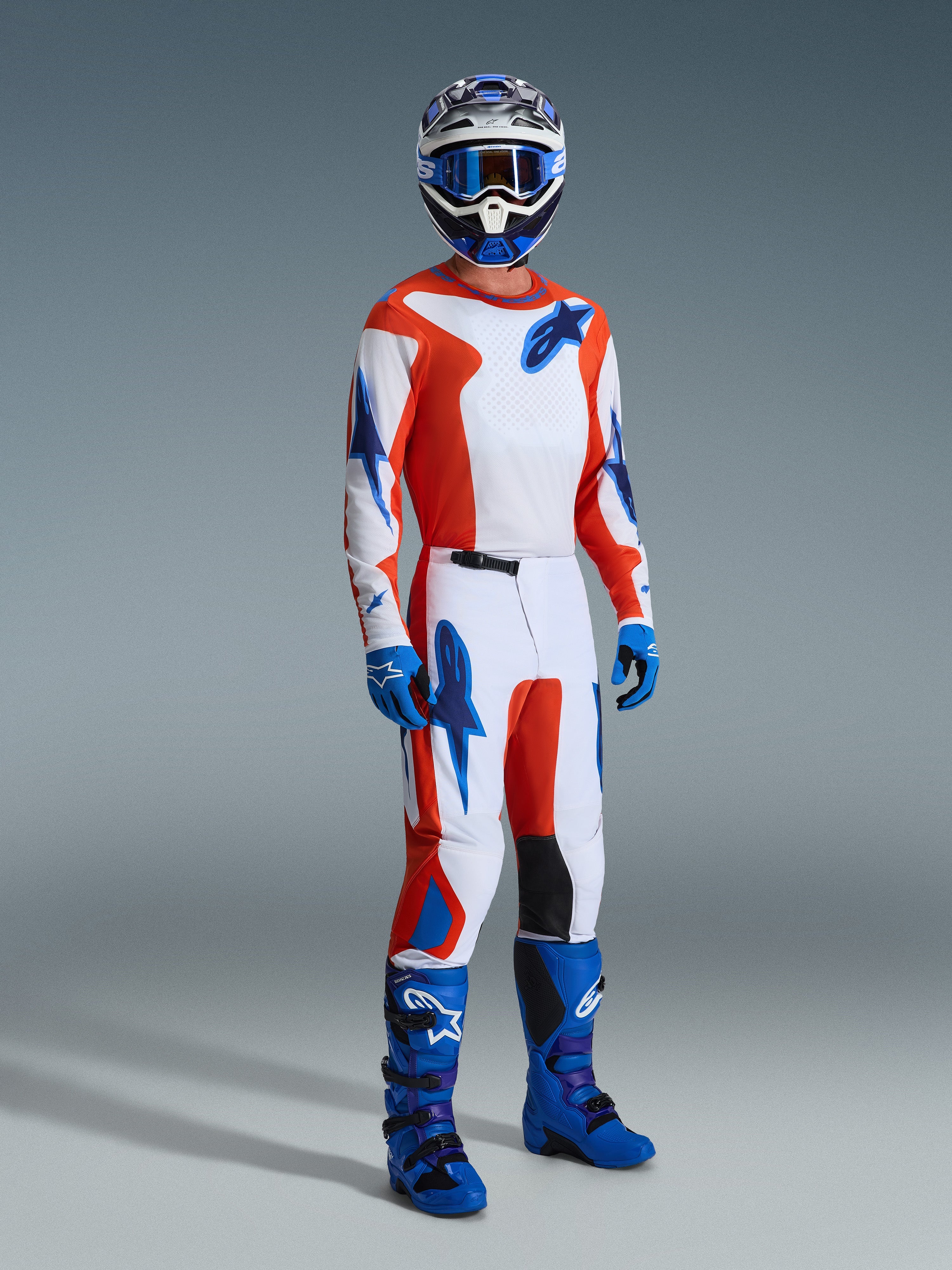 2026 Fluid Grid - Orange MX Jersey | Alpinestars®