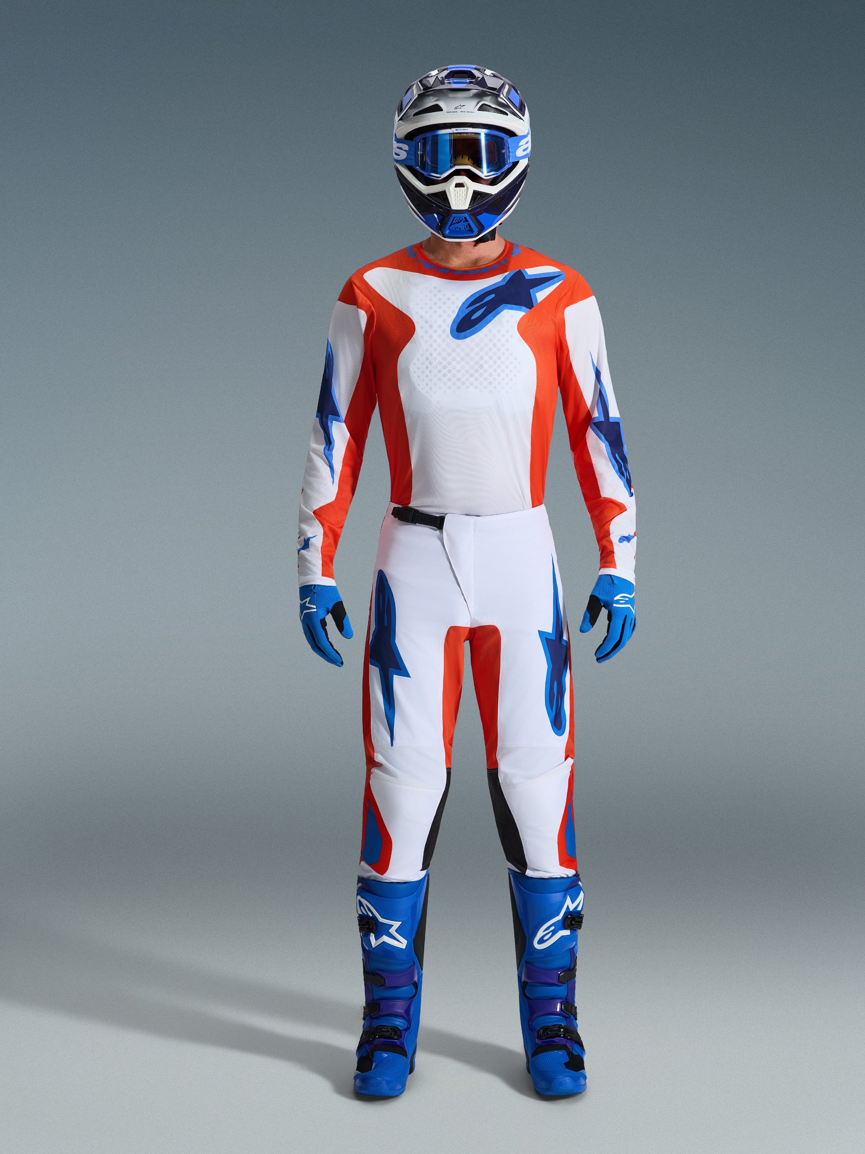 2026 Fluid Grid - Orange MX Jersey | Alpinestars®