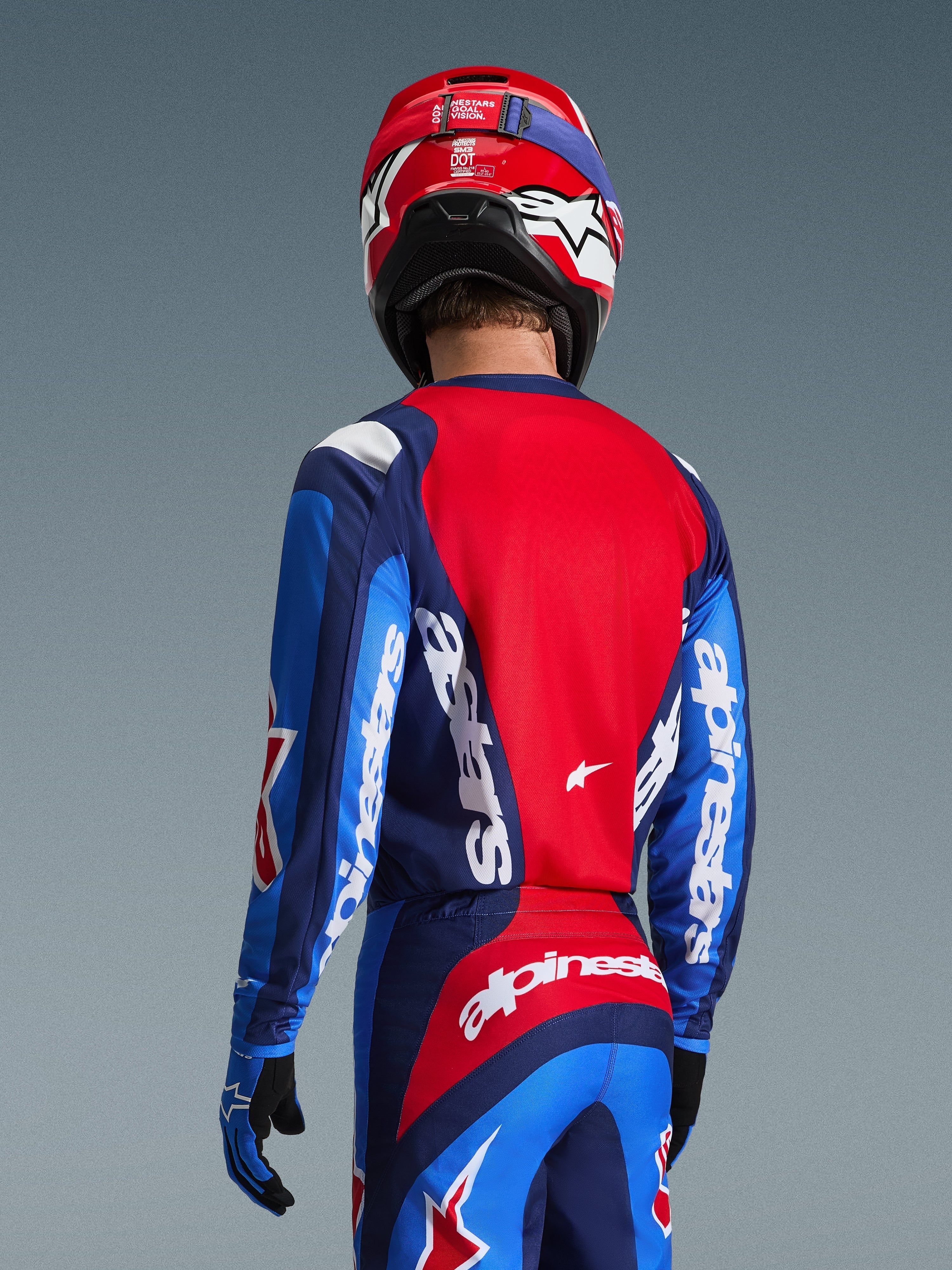 2026 Fluid Grid - Blue MX Jersey | Alpinestars®
