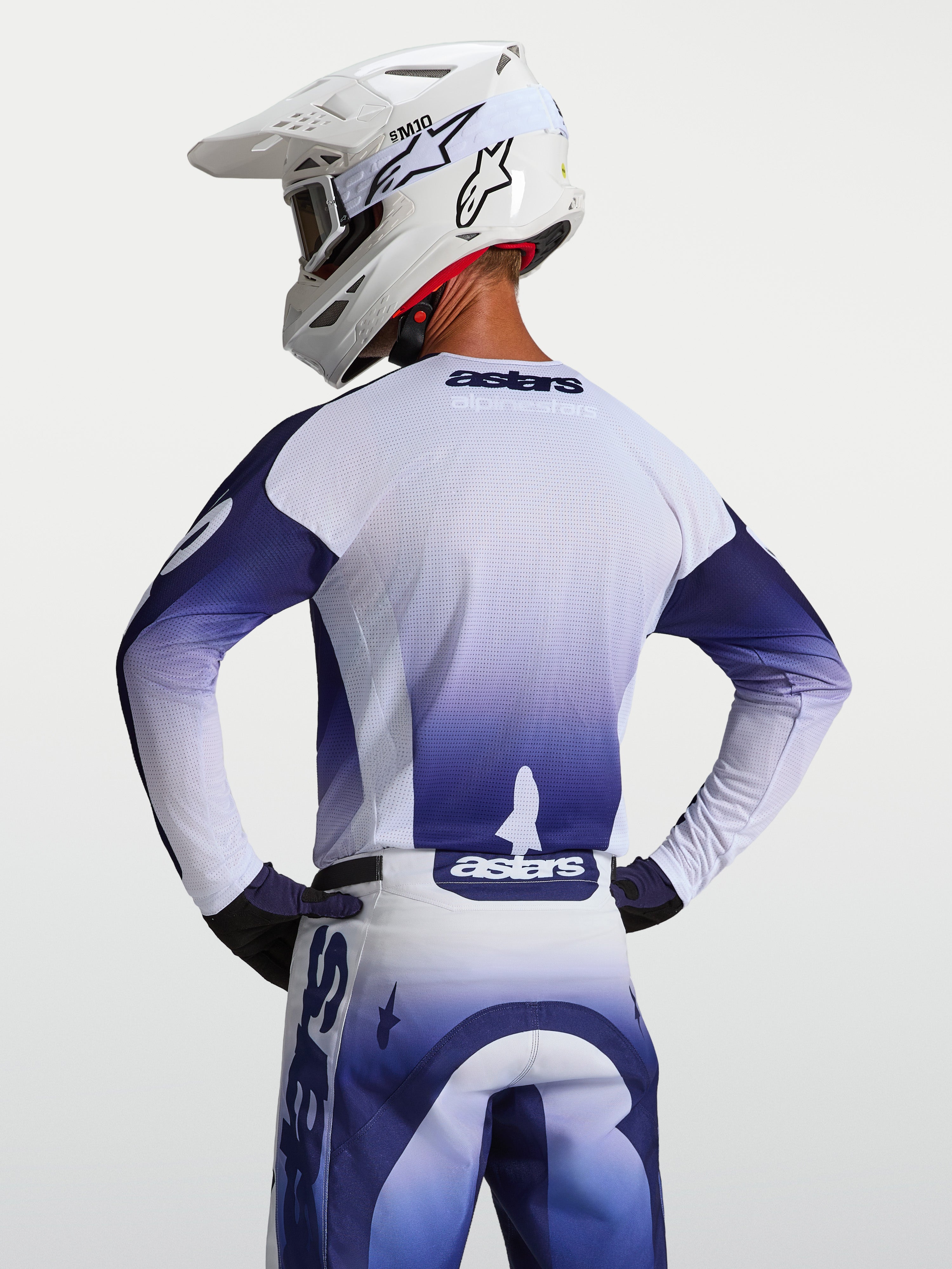 Alpinestars メッシュジャケット ブルー ホワイト 2027 Racer Air Amber - Blue MX Jersey | Alpinestars®