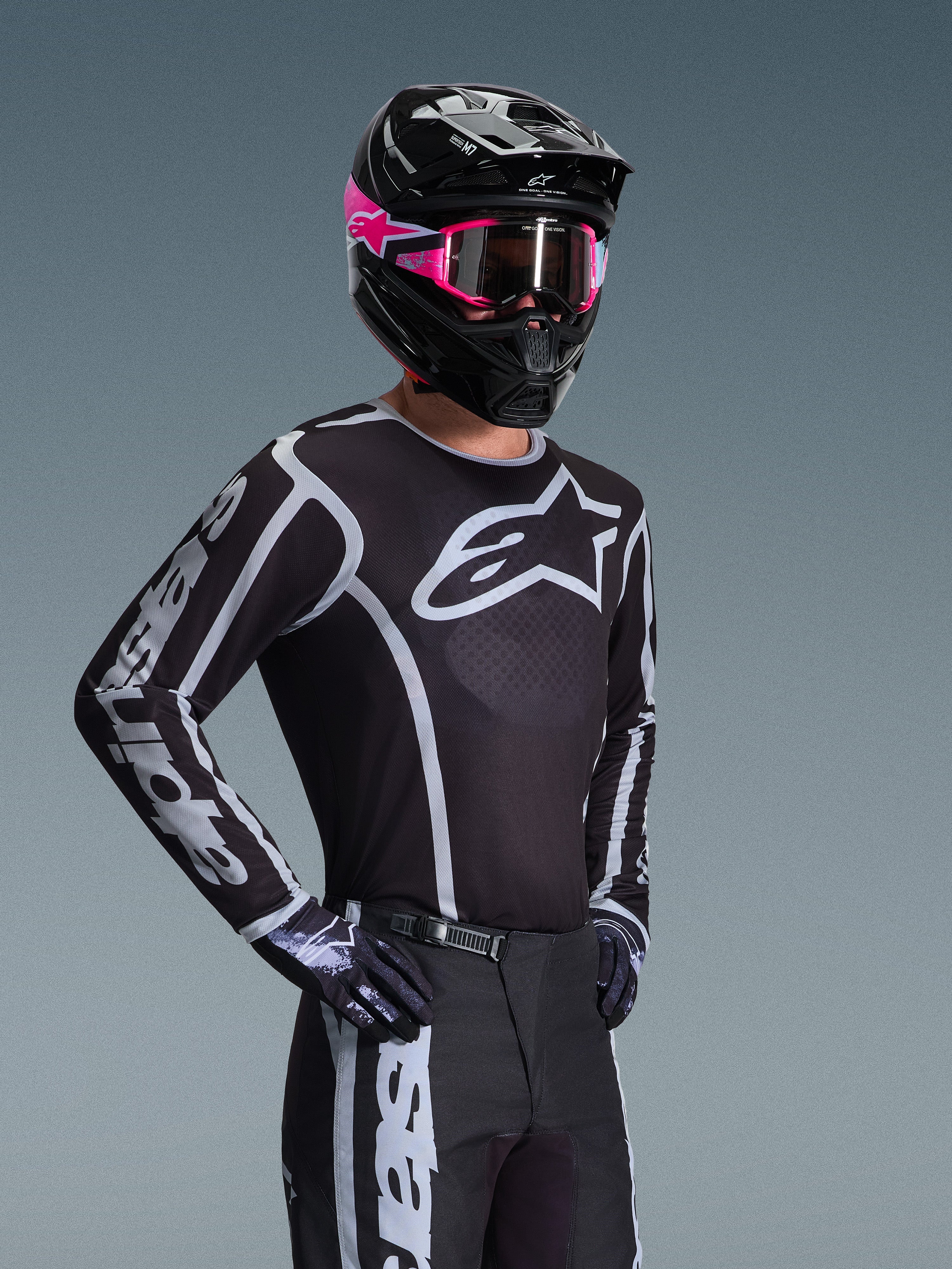 2026 Fluid Apex - Black MX Jersey | Alpinestars®