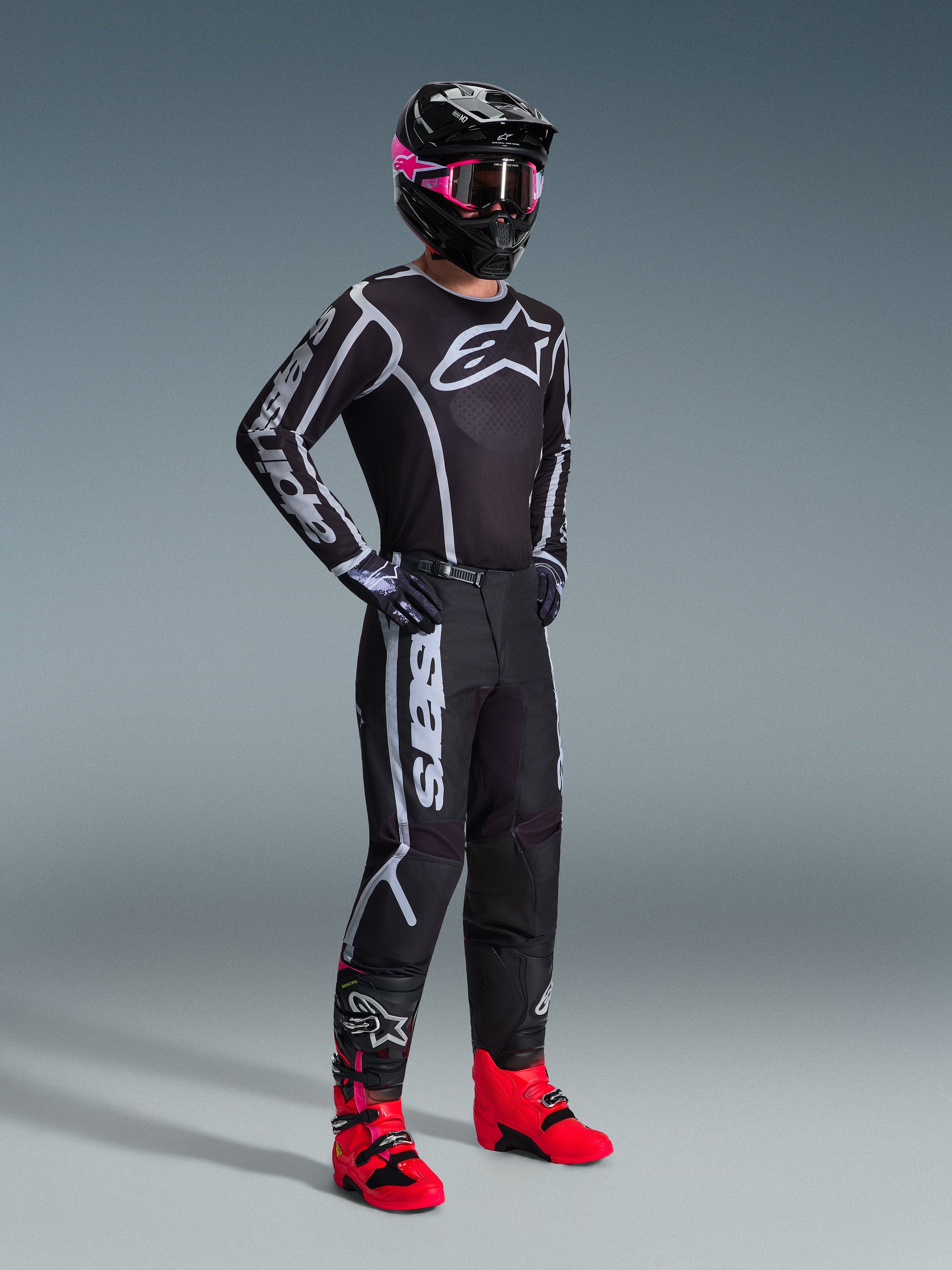 2026 Fluid Apex - Black MX Jersey | Alpinestars®