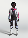 Alpinestars Fluid Drag Jersey and Gear Set, black and white motocross kit with red graphics for off-road performance.