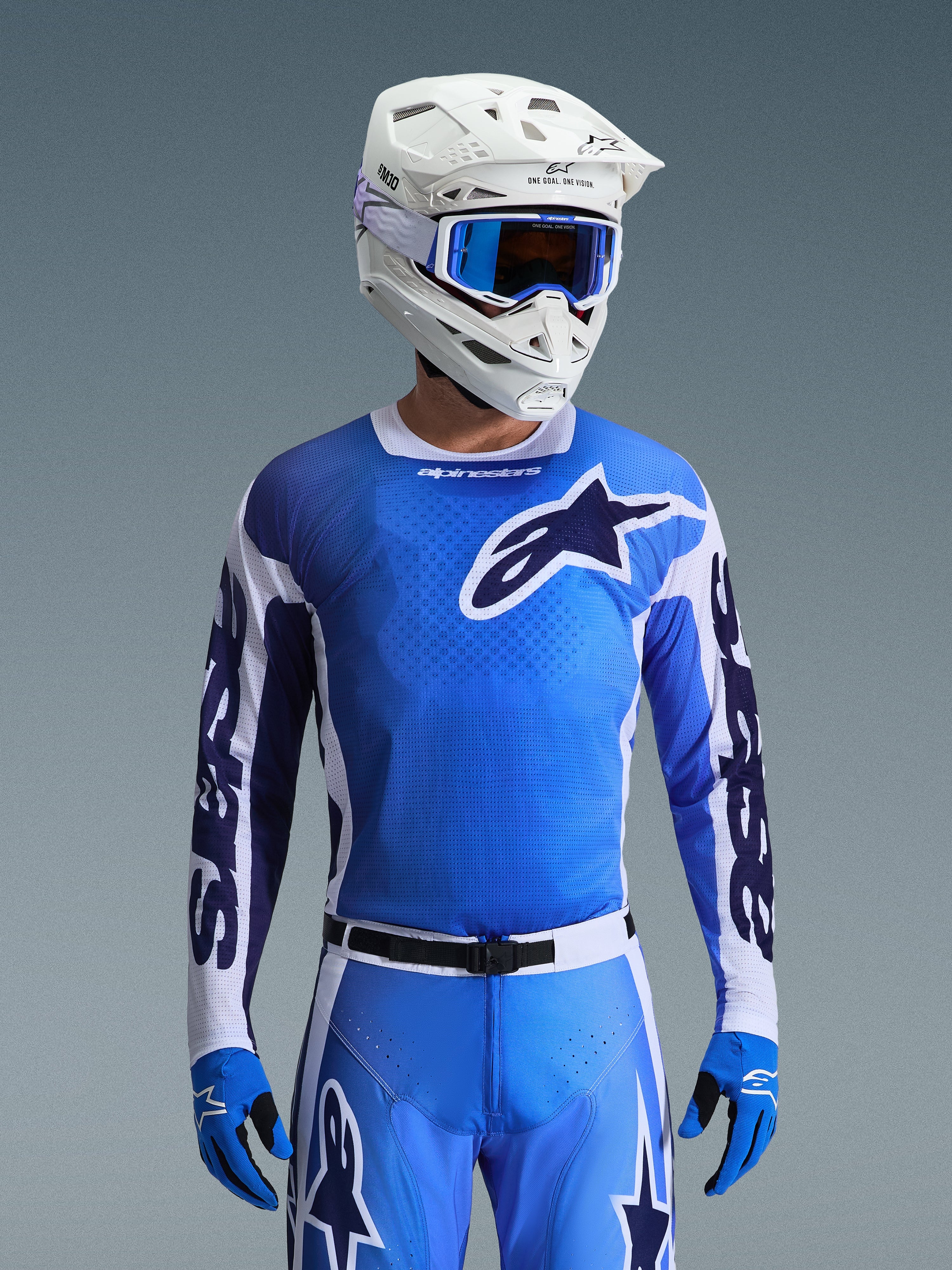 2026 Racer Air Portl - Blue MX Jersey | Alpinestars®