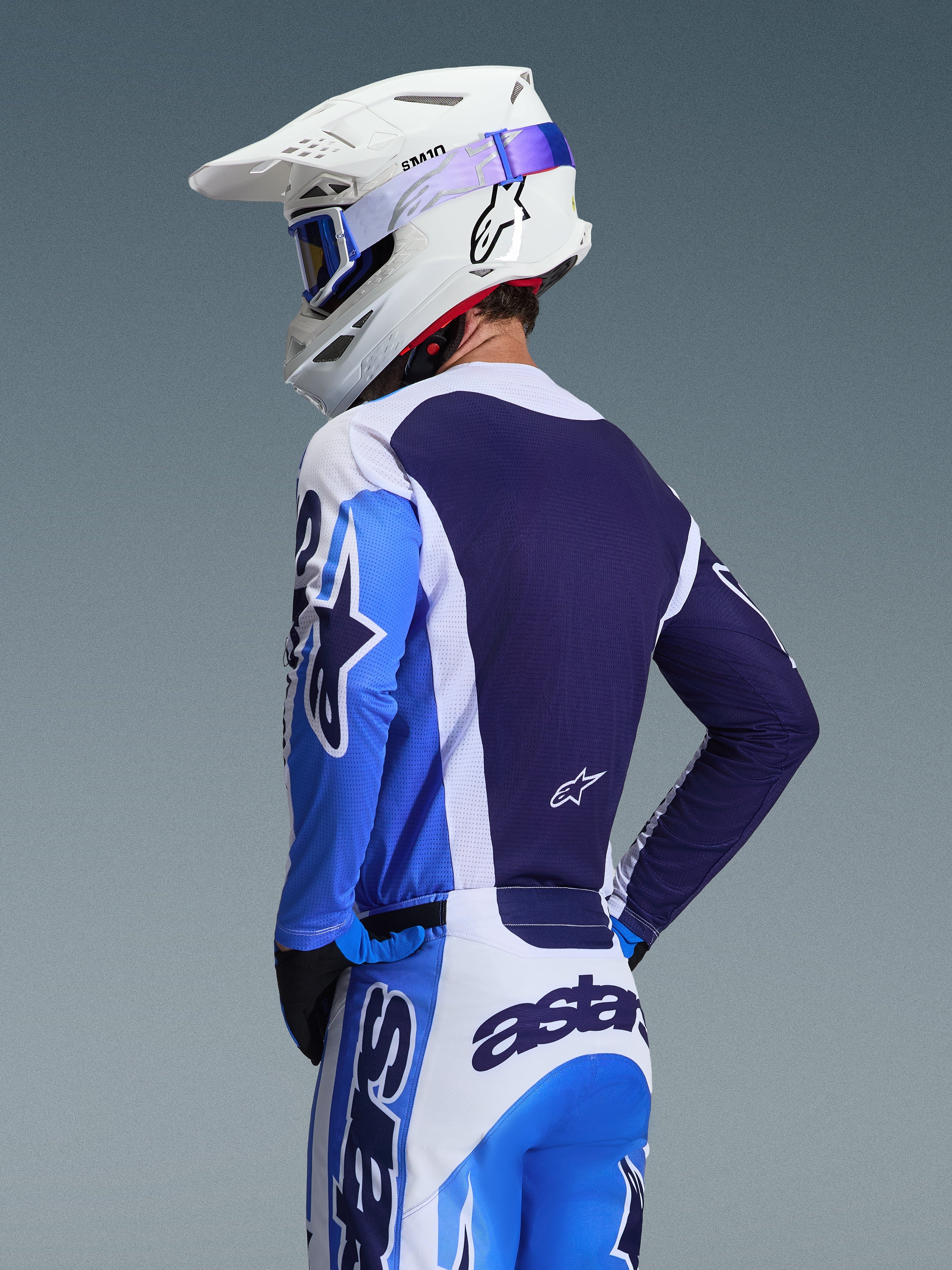 2026 Racer Air Portl - Blue MX Jersey | Alpinestars®