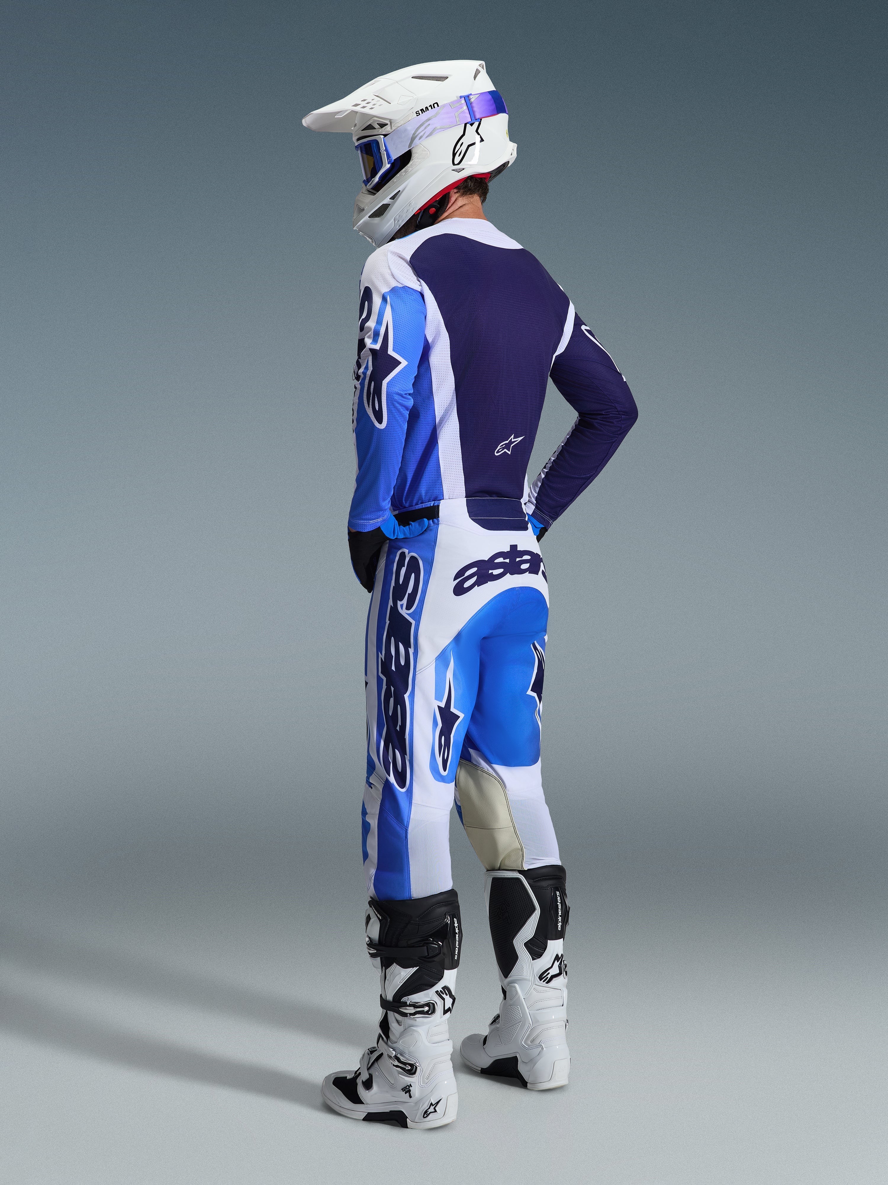 2026 Racer Air Portl - Blue MX Jersey | Alpinestars®