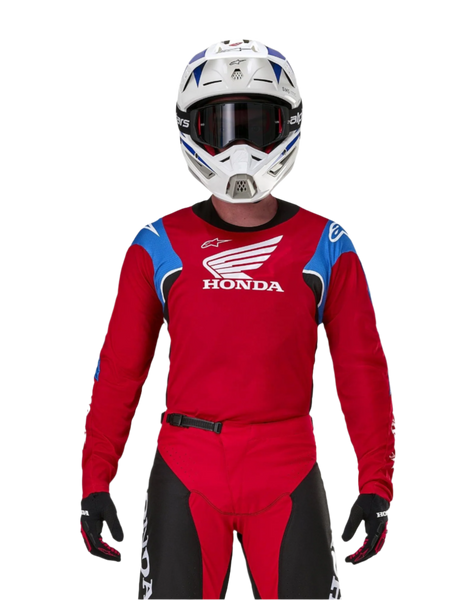honda dirt bike gear Racer Iconic - Black MX Jersey Soft fabric provides a WATERPROOF Hundeanhänger | Cherrybikes Zubehörgröße:S/M
