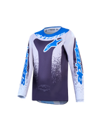Alpinestars Youth Fluid Drag Jersey AND Gear Set, Graystone and UCLA Blue breathable motocross jersey.