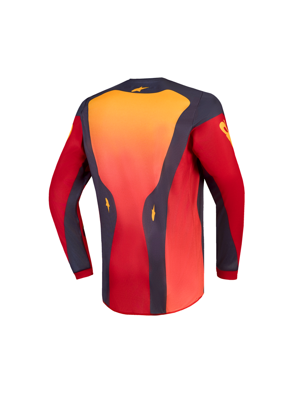 Alpinestars Youth Fluid Hunt Jersey, red and graystone motocross shirt with an extended rear for young off-road riders.