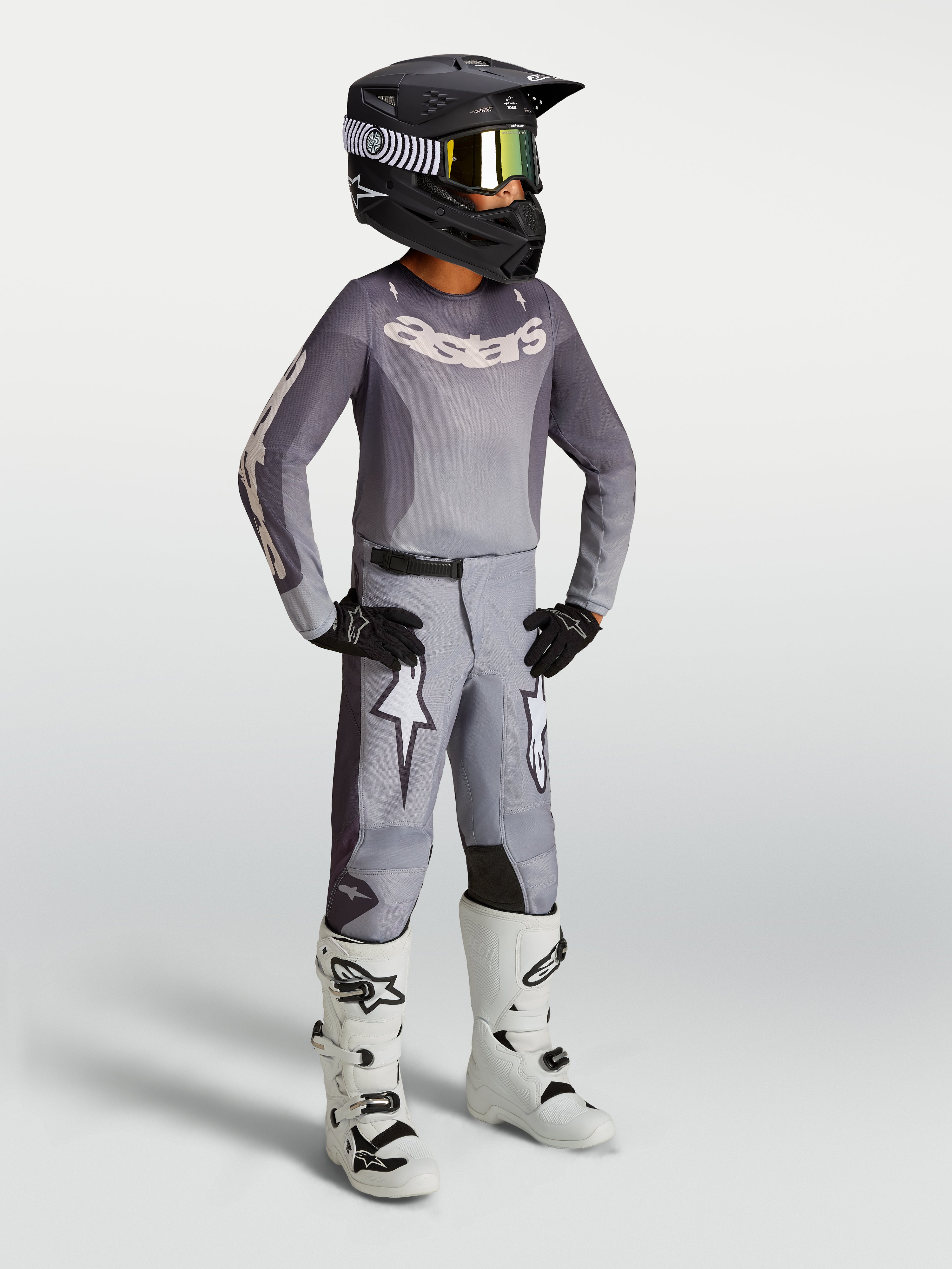Youth Fluid Amber - Sand MX Jersey | Alpinestars®