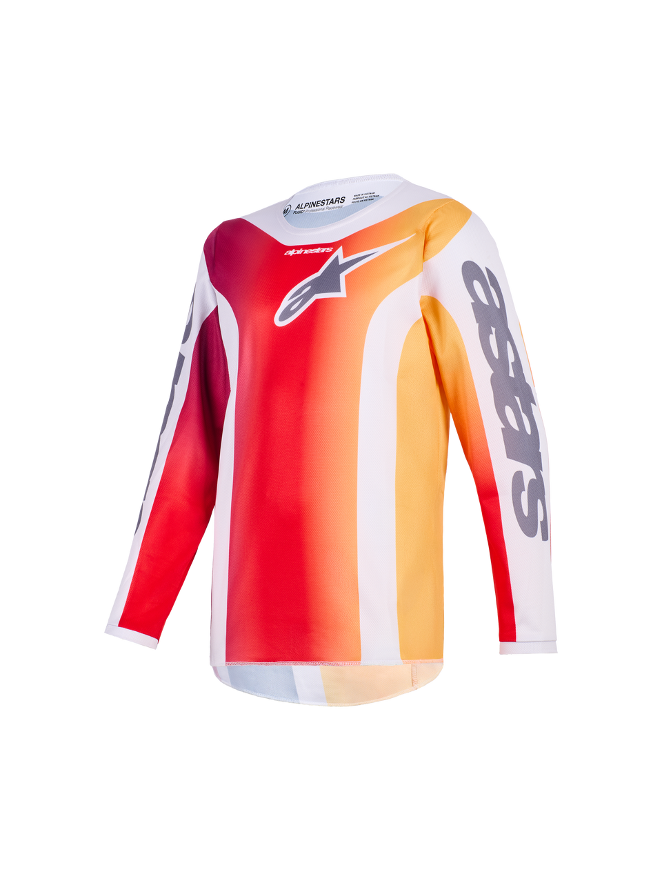 2026 Youth Fluid Portl - Red MX Jersey | Alpinestars®