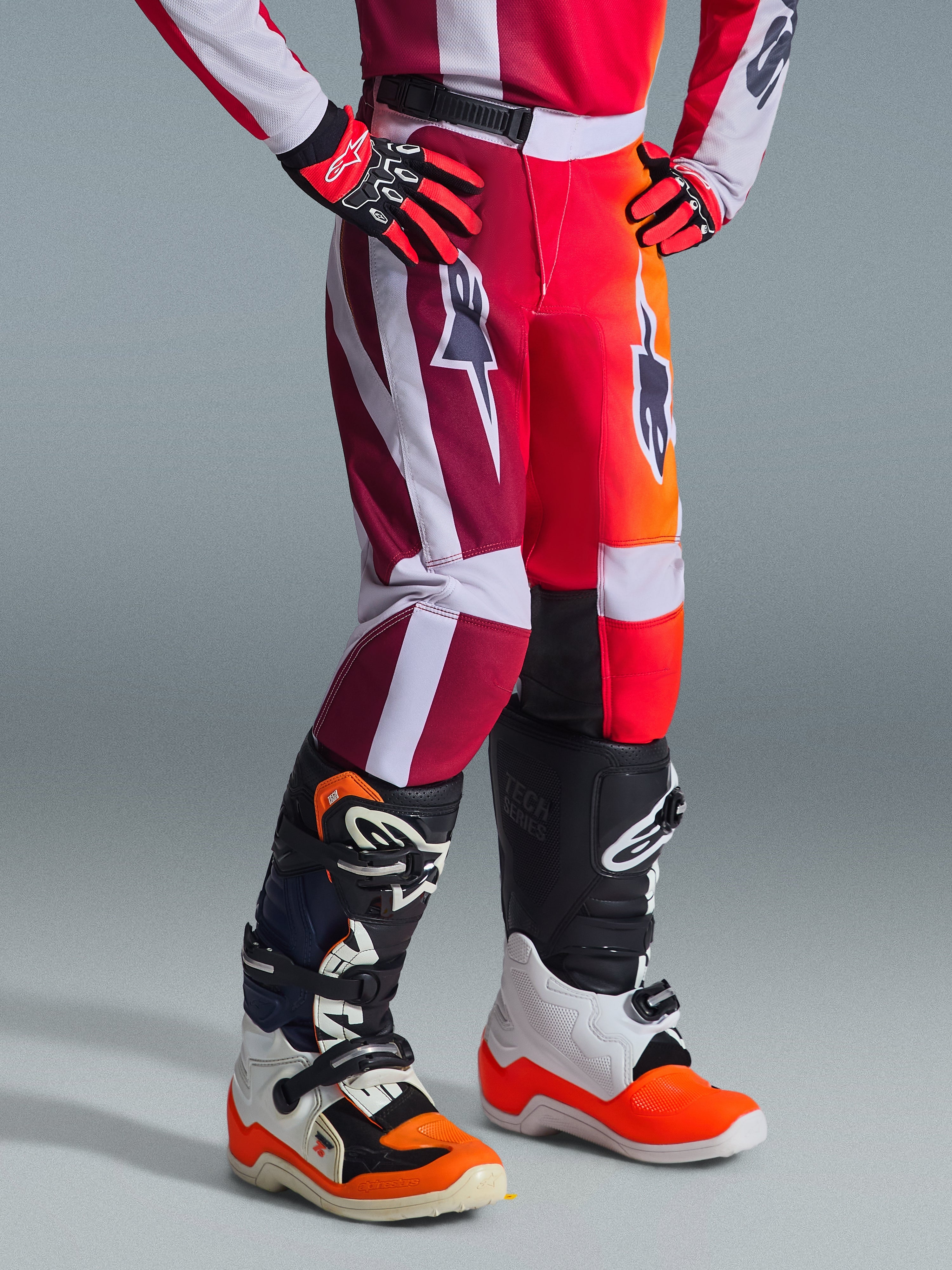 2026 Youth Fluid Portl - Red MX Pants | Alpinestars®