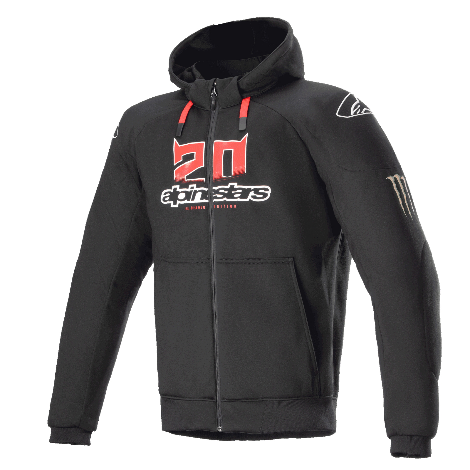 FQ20 Chrome Ignition Monster - Black Motorcycle Jacket | Alpinestars® FQ20 Chrome Ignition Monster - Black Motorcycle Jacket | Alpinestars®