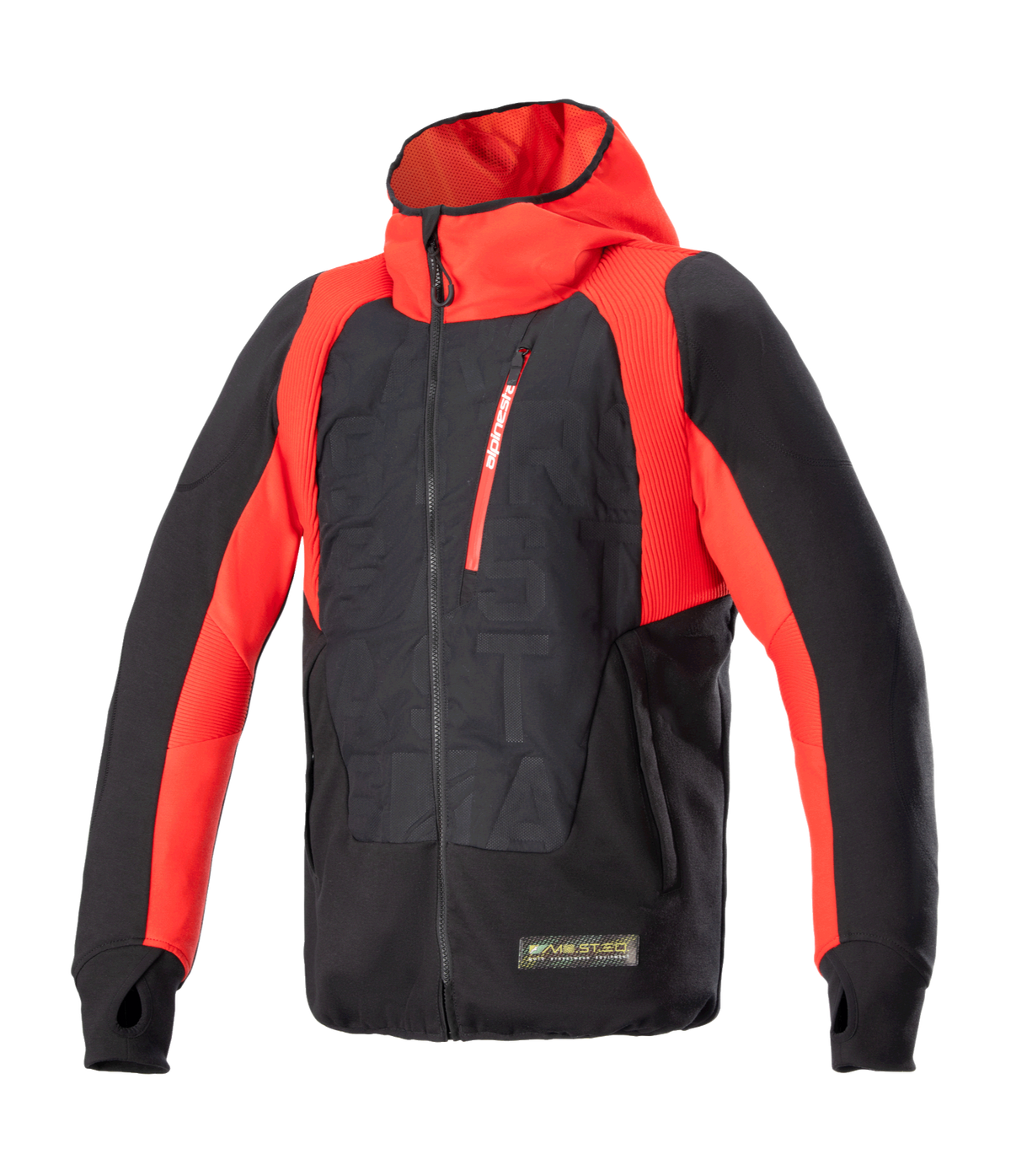 MO.ST.EQ HYBRID HOODED JACKET XL シーズン MO.ST.EQ Hybrid Hooded - Red Motorcycle Jacket | Alpinestars®
