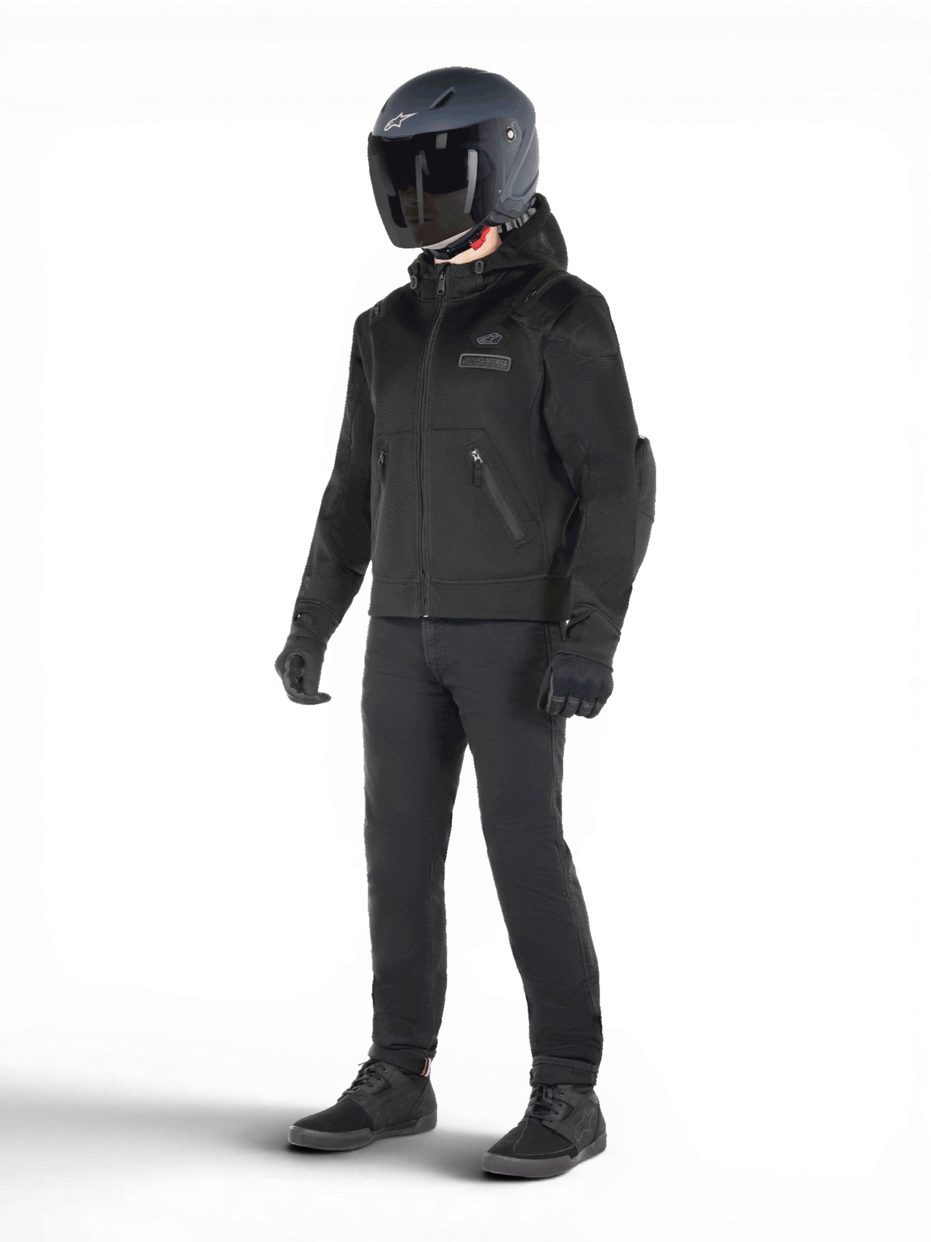 Moflow Air Tech Hoodie - Black Motorcycle Jacket | Alpinestars®