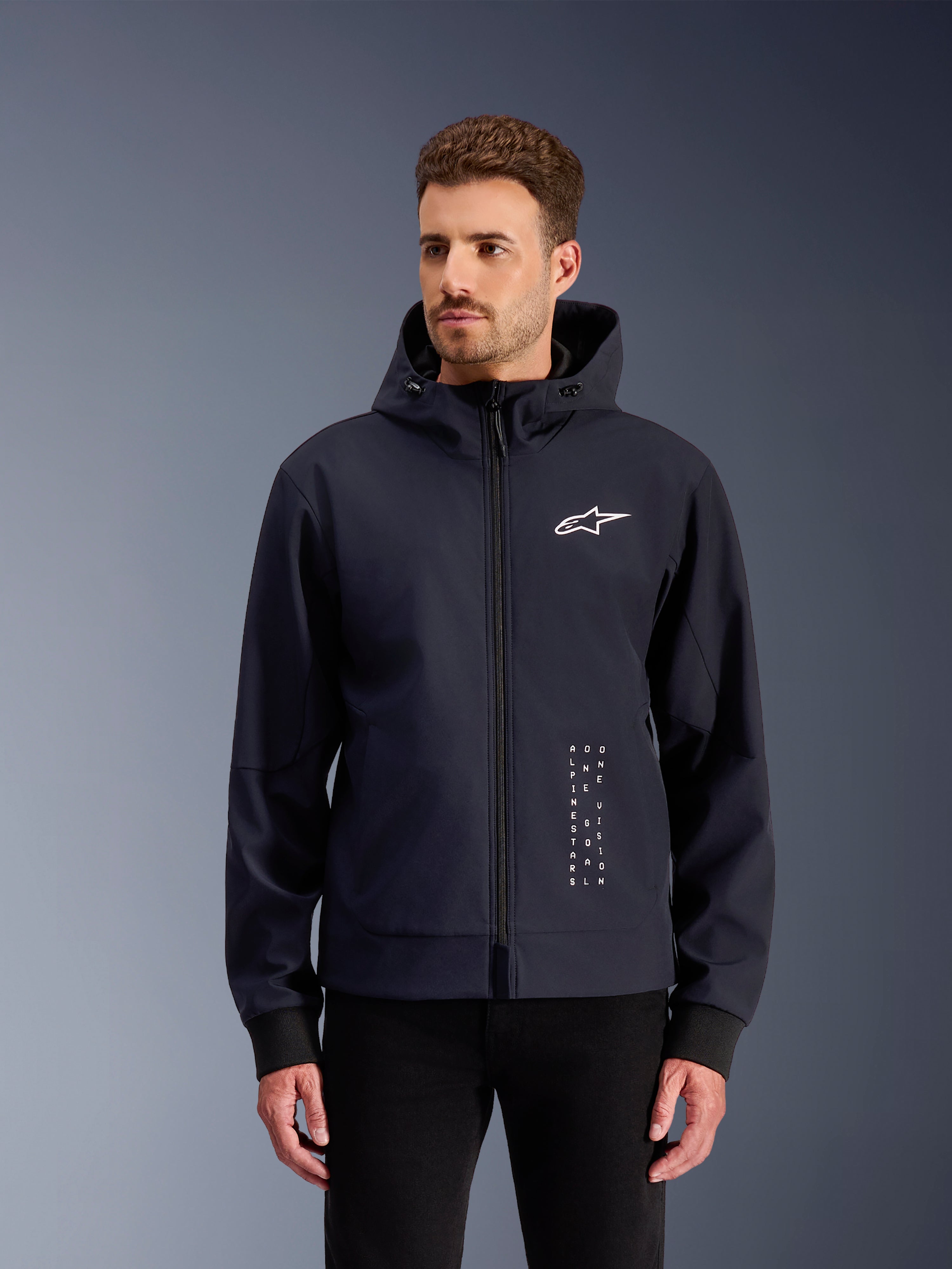 Radium Tech Hoodie - Black Motorcycle Jacket | Alpinestars®