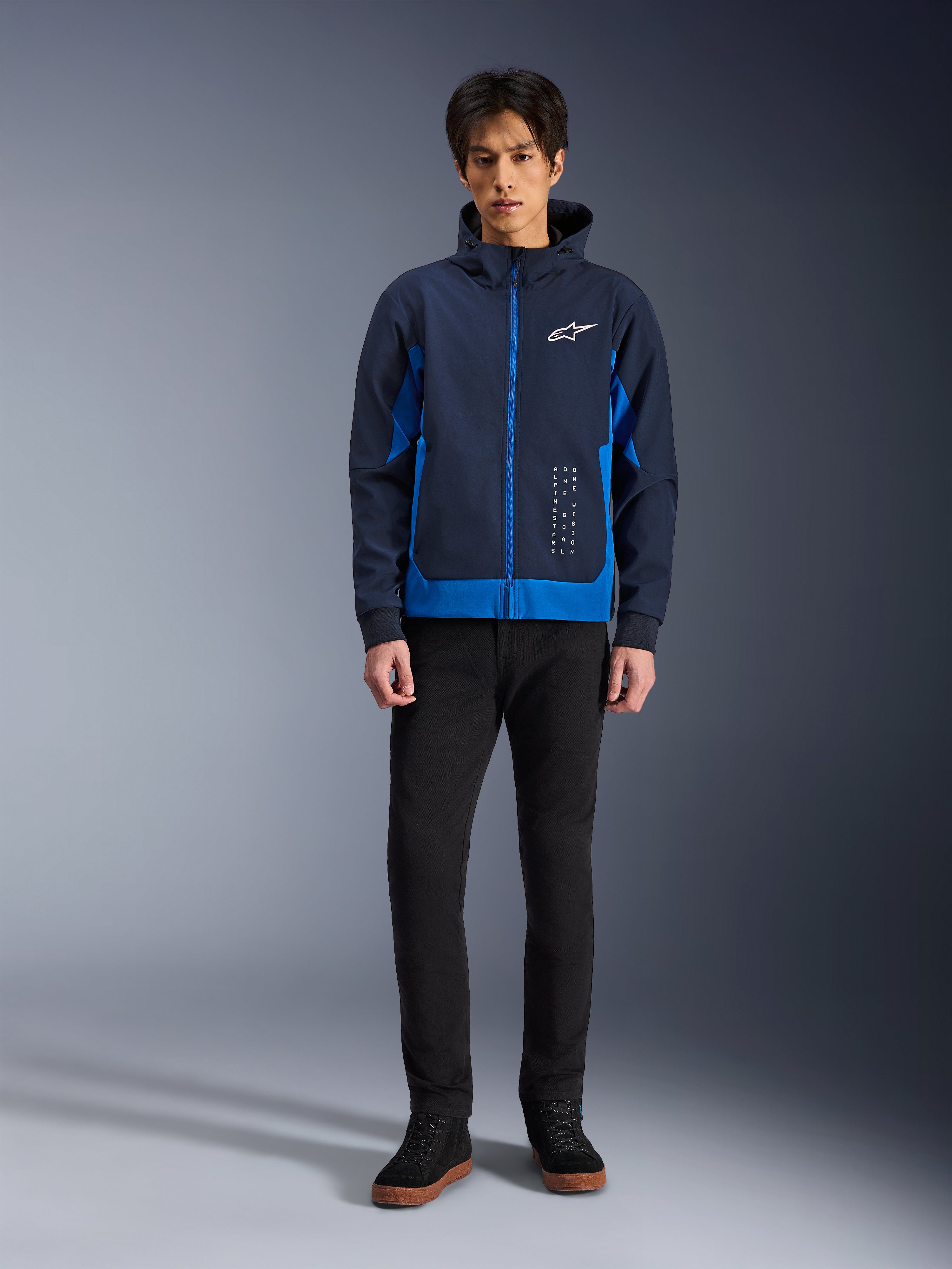 Radium Tech Hoodie - Blue Motorcycle Jacket | Alpinestars®