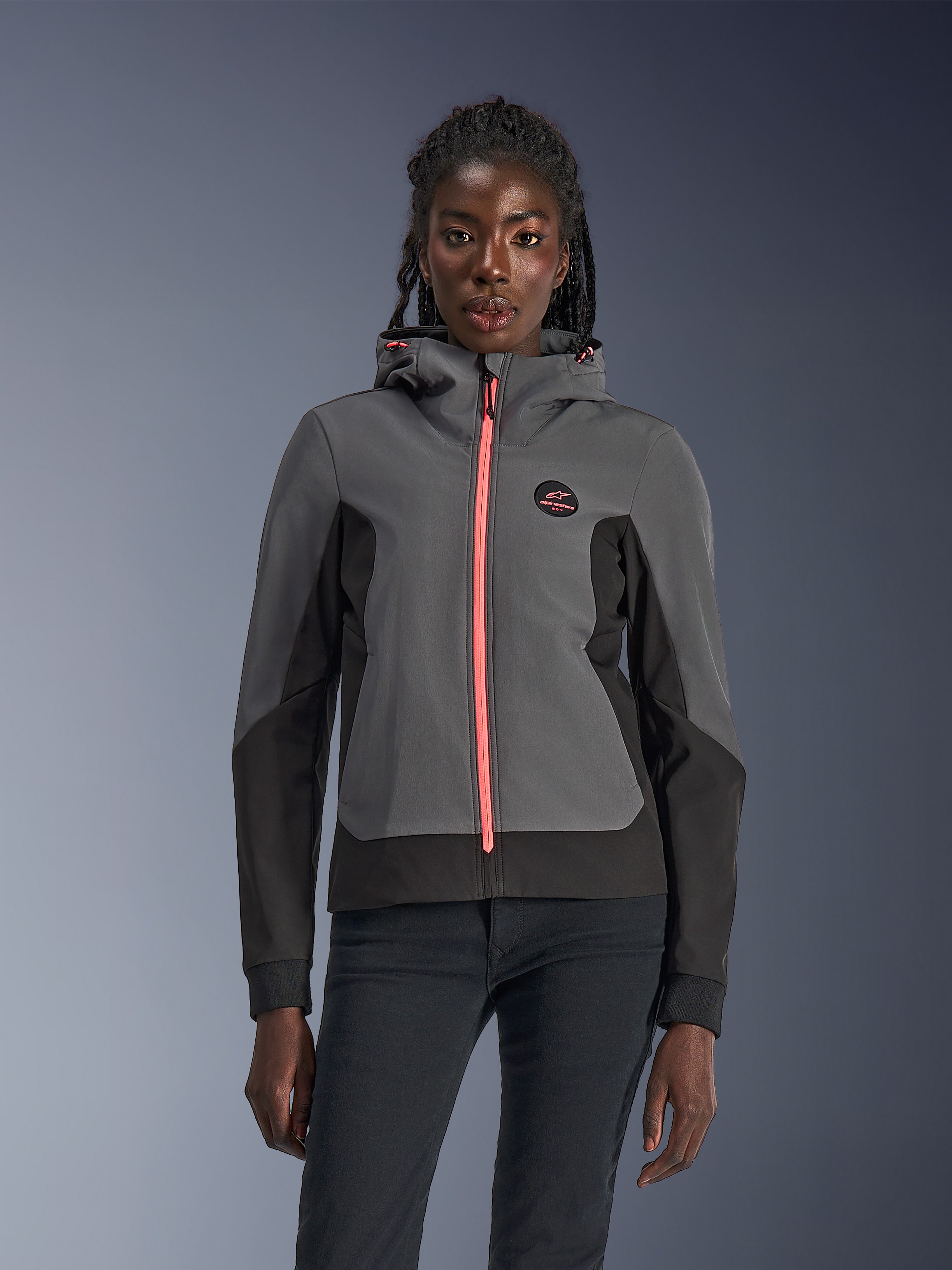 Stella Radium Tech - Gray Motorcycle Hoodie | Alpinestars®