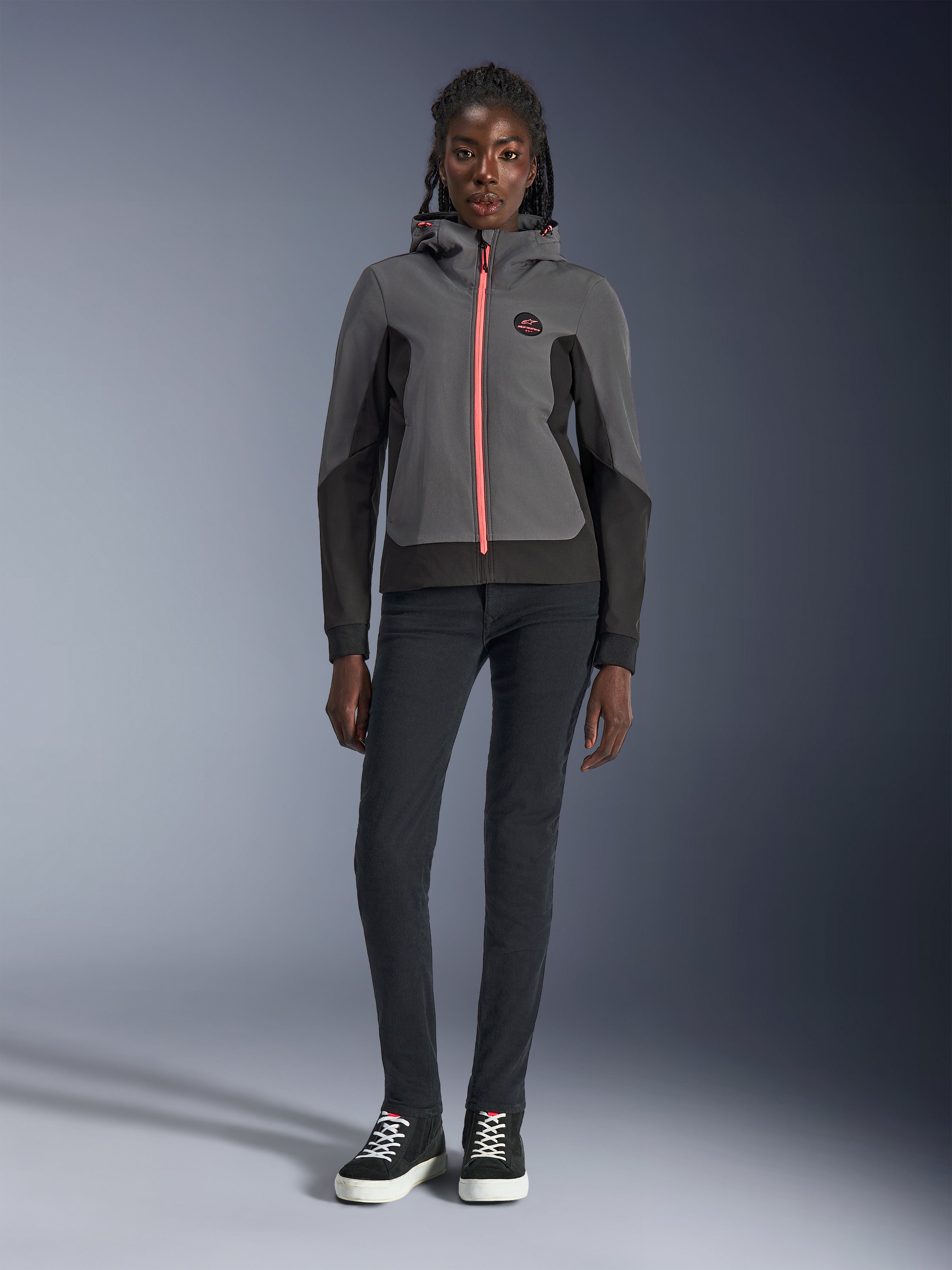 Stella Radium Tech - Gray Motorcycle Hoodie | Alpinestars®