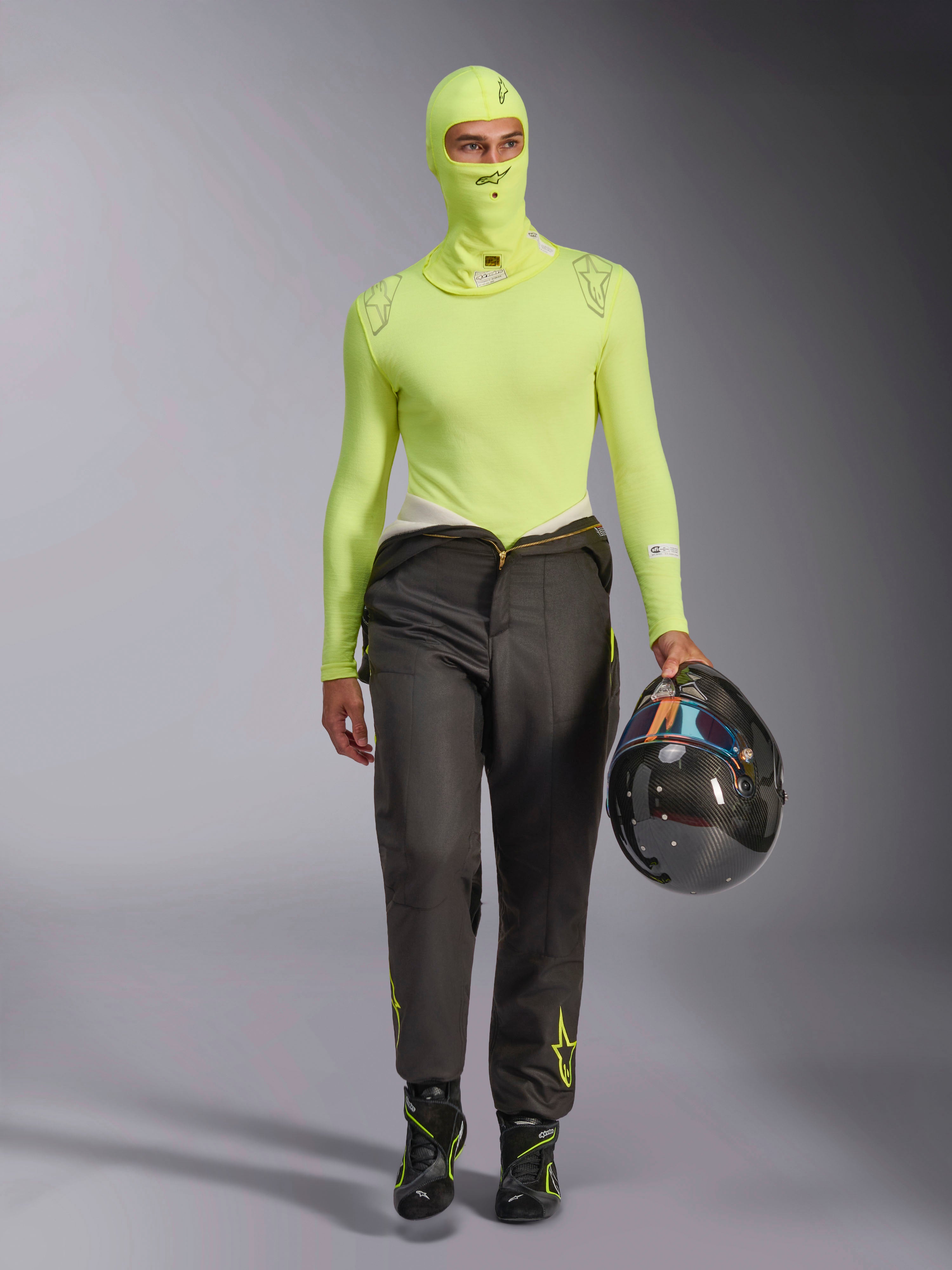ZX Evo V3 Balaclava FIA/SFI - Yellow Auto Balaclava | Alpinestars®