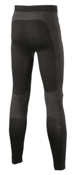 Alpinestars ZX Evo V2 Bottom, Racing Base Layer Pants, Black and Gray, rear view showing seamless technical knit construction with darker panels on the seat and calves, flame-resistant motorsport underwear.