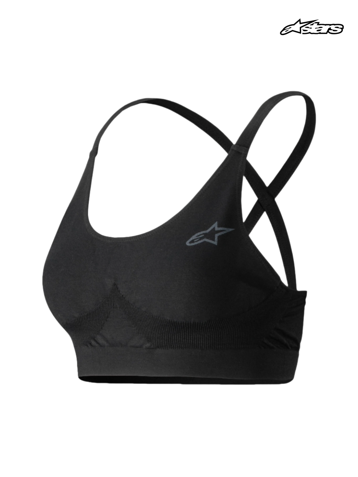 Alpinestars Stella TECH ZX Bra, women's auto racing base layer sports bra, black, FIA certified flame-resistant Lenzing FR construction