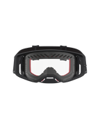 Alpinestars Supertech Dura Air Fluid Goggles, black and red motocross racing goggles with clear lens and ventilated frame.