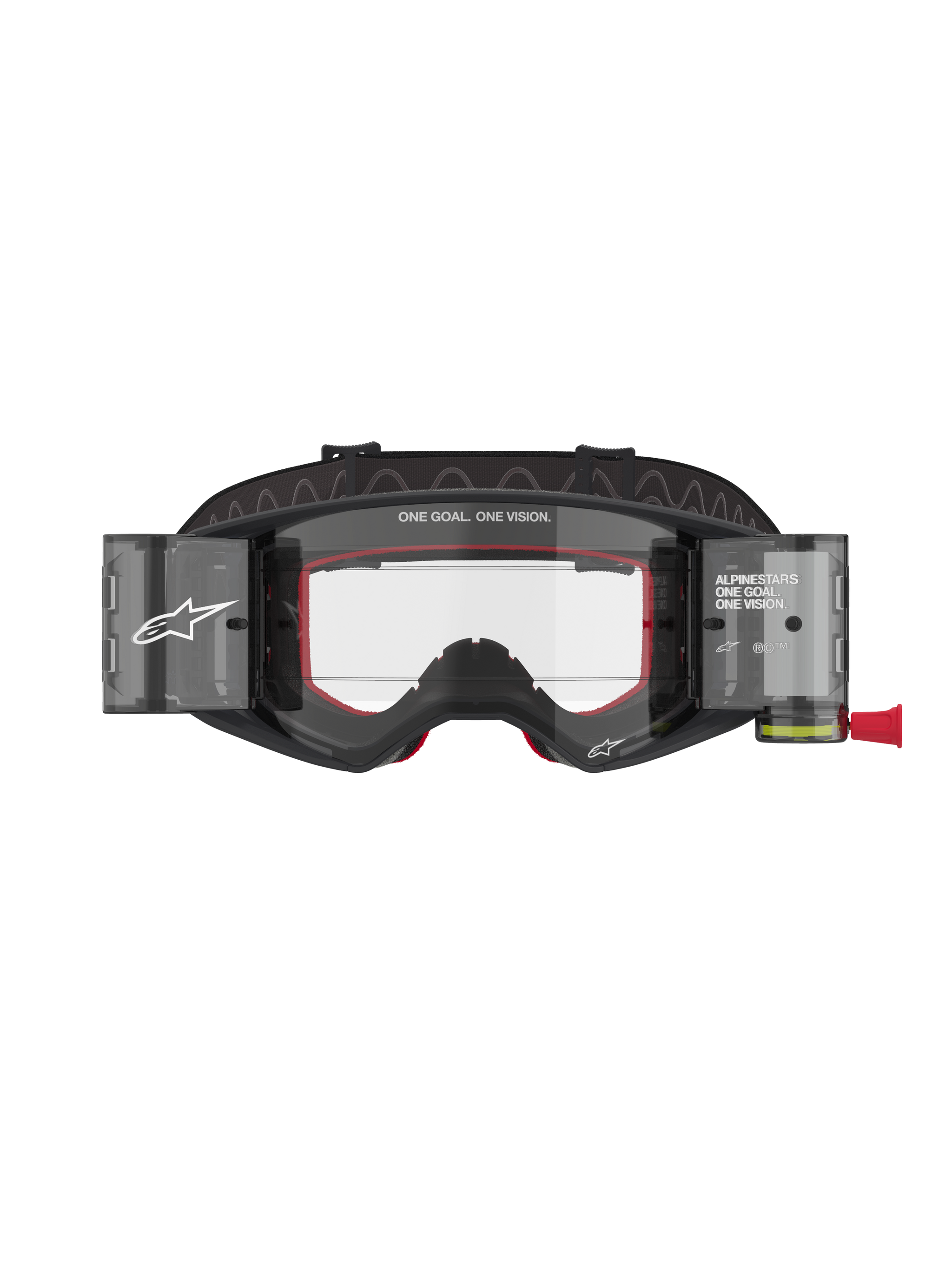motocross roll off goggles One Size / Black Grey Clear Roll Off