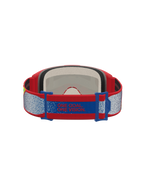 Alpinestars Vision 5 Drag Goggles for motocross in red and blue, featuring a manifesto strap and plush face foam.