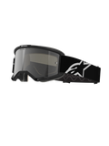 Alpinestars Vision 5 Corp Goggles, Motocross Goggles, Black frame with Silver Mirror lens, wide black adjustable strap with large white Alpinestars star logo, padded face foam, One Goal One Vision branding
