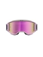 Alpinestars Vision 5 Rora Motocross Goggles, Graystone and Old Pink frame, pink mirror lens, A-FLEX urethane construction.