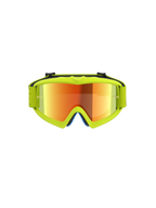 Alpinestars Vision Youth Vesta Goggles, youth motocross goggles in yellow fluo with a mirror red anti-fog lens.