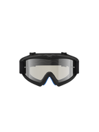 Alpinestars Vision Youth Atrox Goggles for youth motocross, featuring a black frame and silver mirror lens.