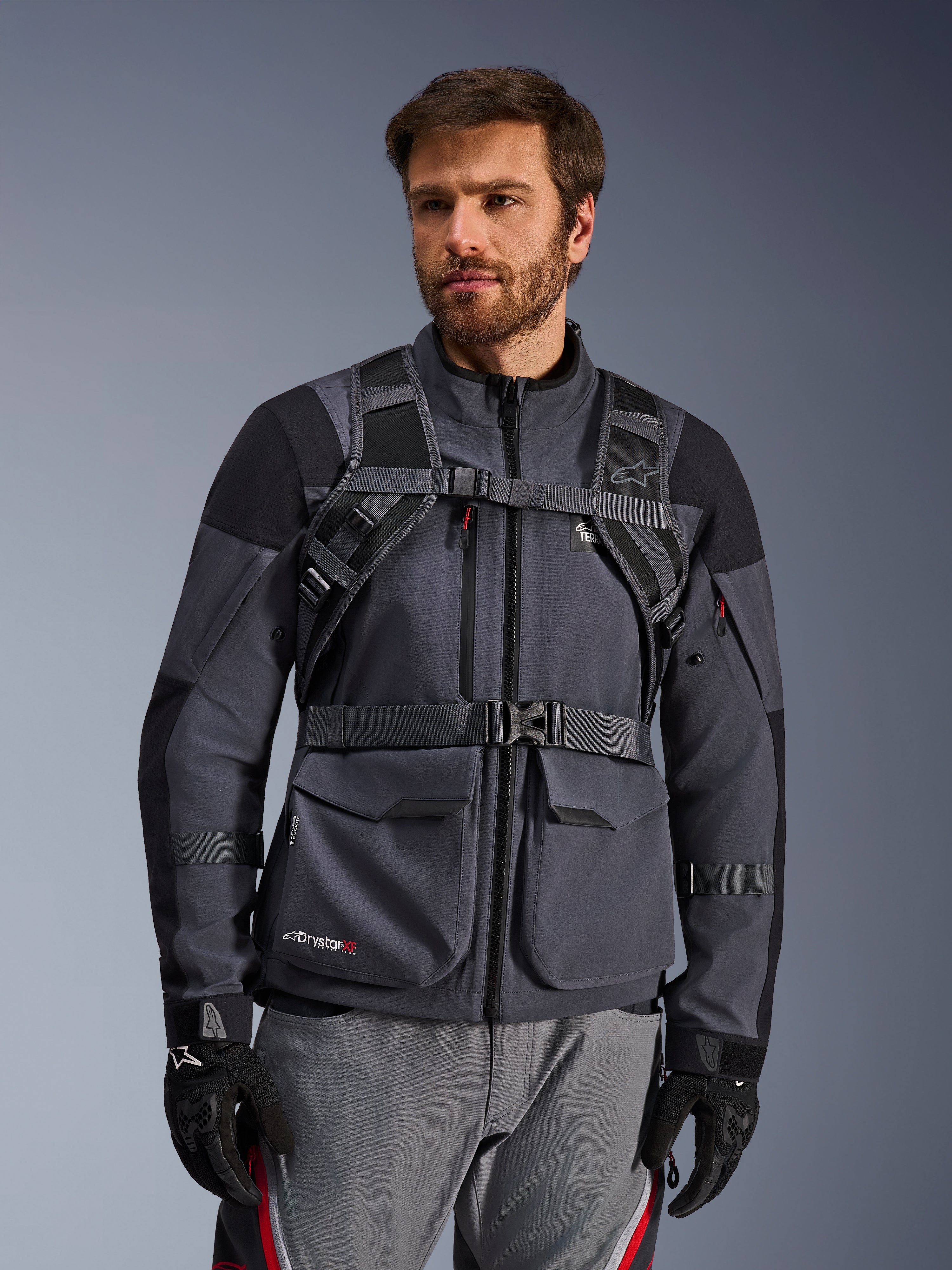 AT-15 - Gray Motorcycle Backpack | Alpinestars®