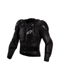 Alpinestars Bionic Action V3 Protection Jacket, black and white motocross body armor with CE Level 1 A-Morph protectors.